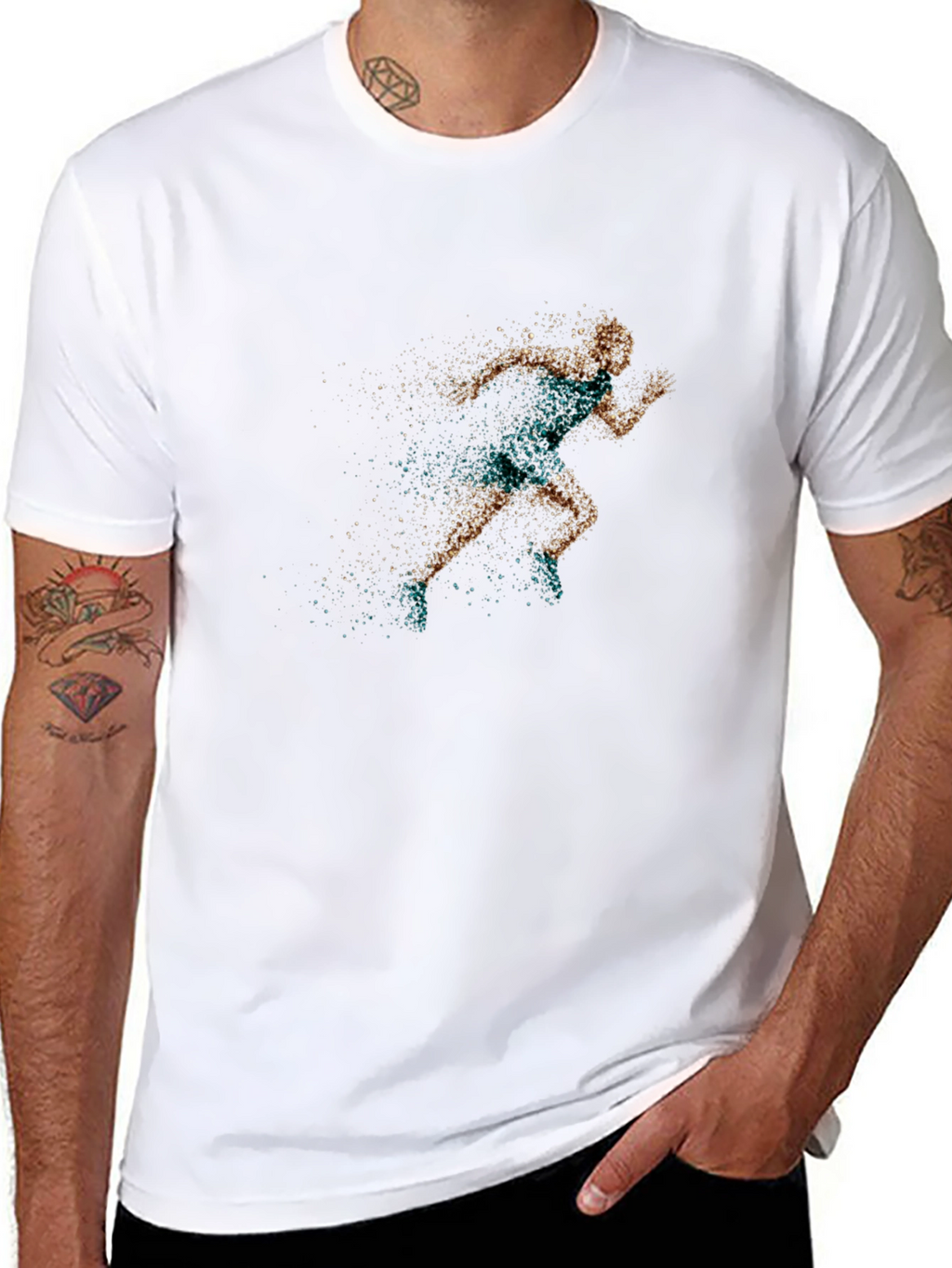 Runner Graphic T-Shirt - Black Athletic Style