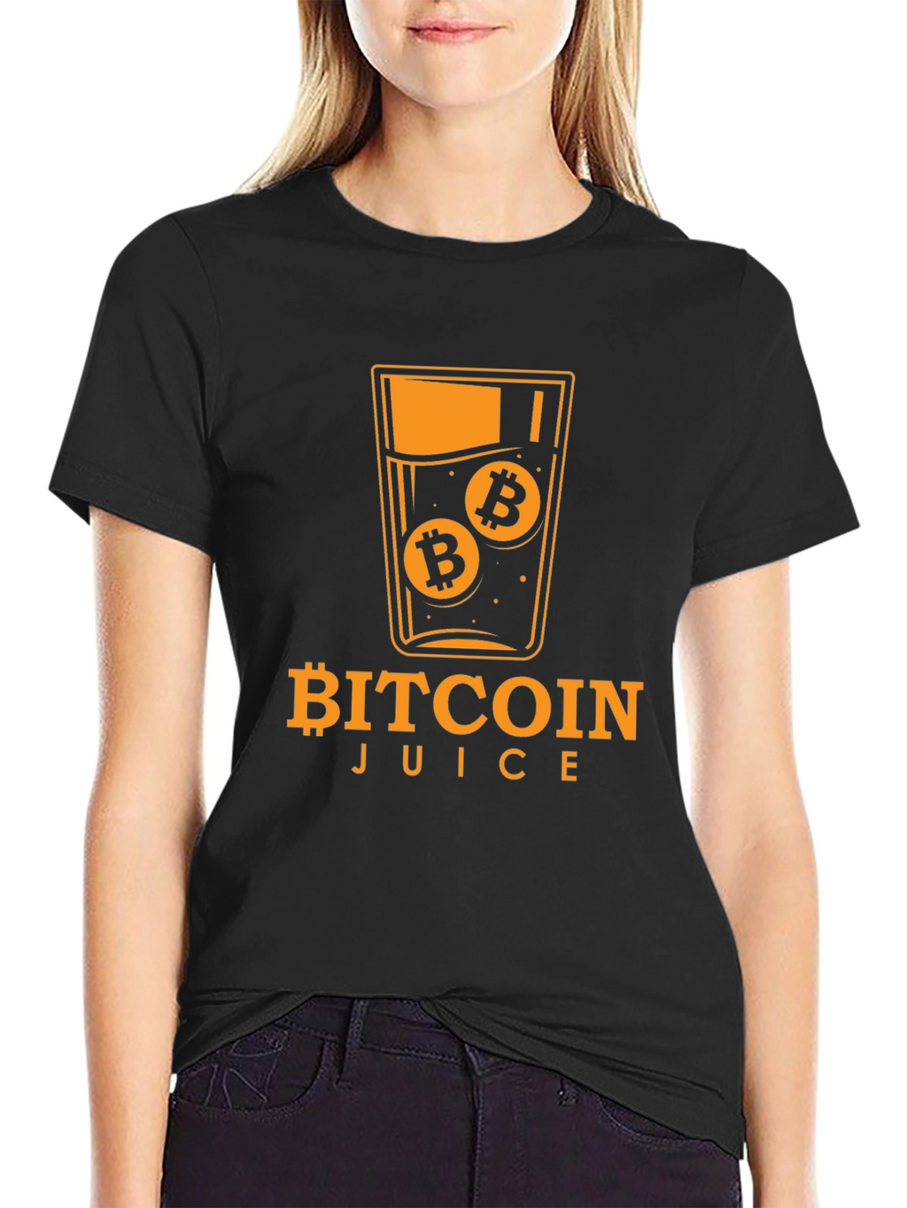 Bitcoin Juice Graphic Tee - Crypto Fan Apparel