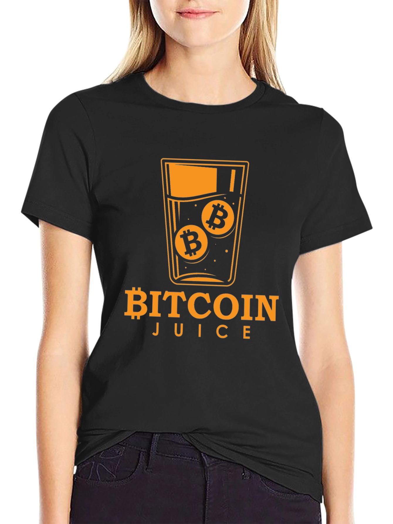 Bitcoin Juice Graphic Tee - Crypto Fan Apparel