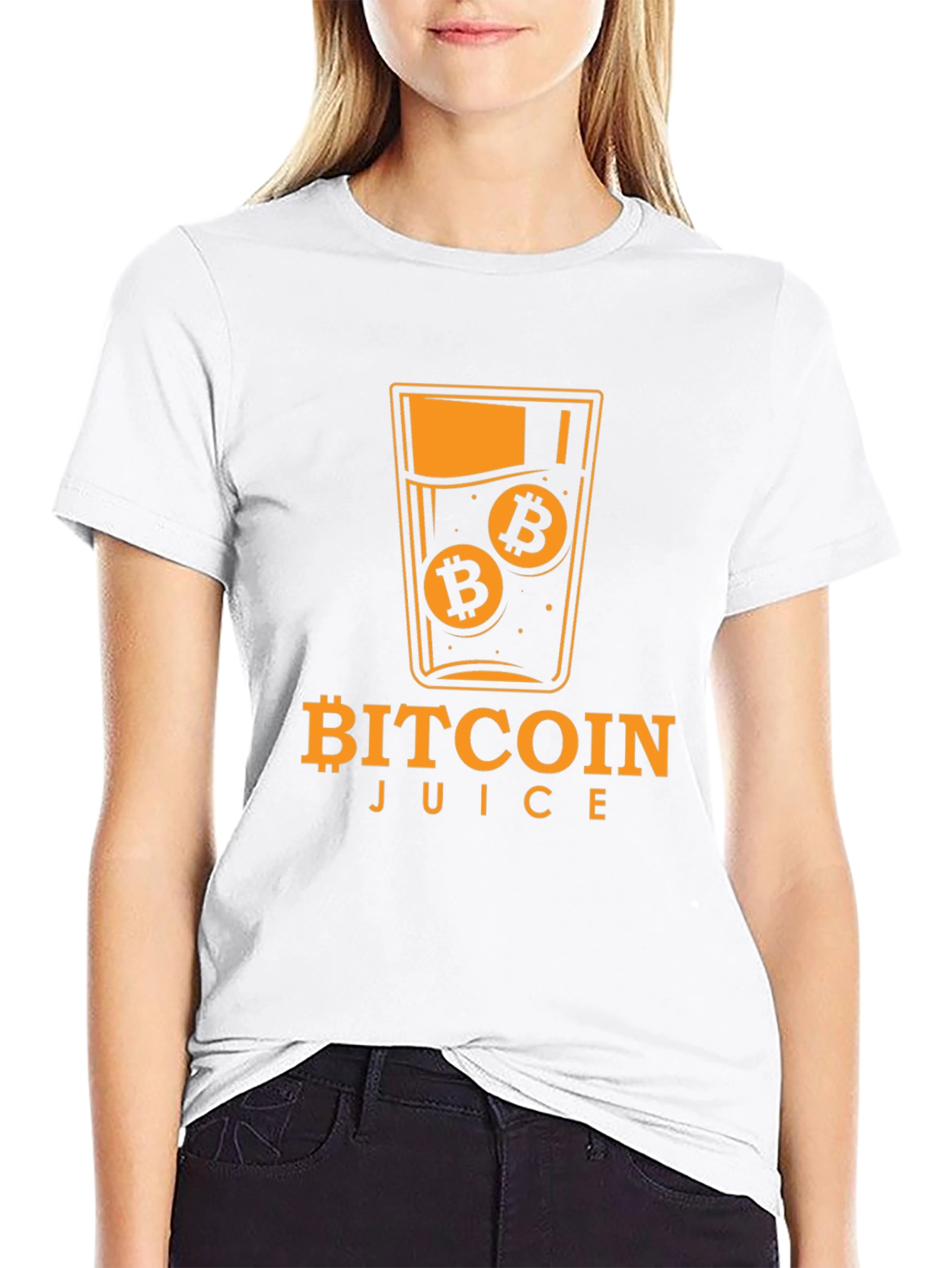 Bitcoin Juice Graphic Tee - Crypto Fan Apparel