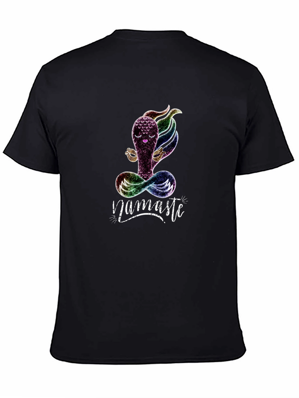 Namaste Yoga T-Shirt - Meditating Rainbow Creature