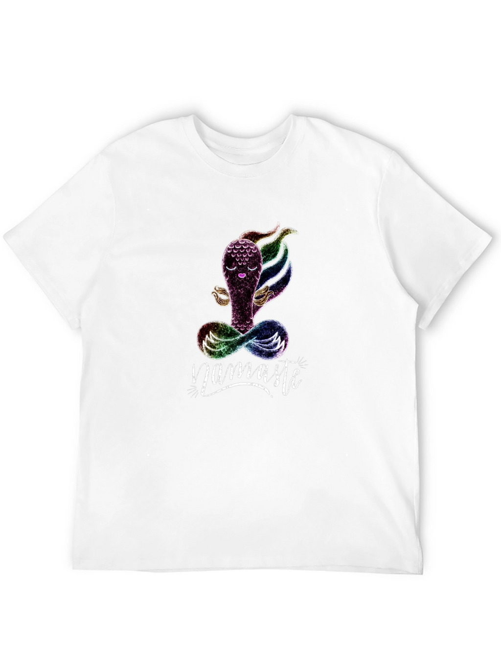 Namaste Yoga T-Shirt - Meditating Rainbow Creature