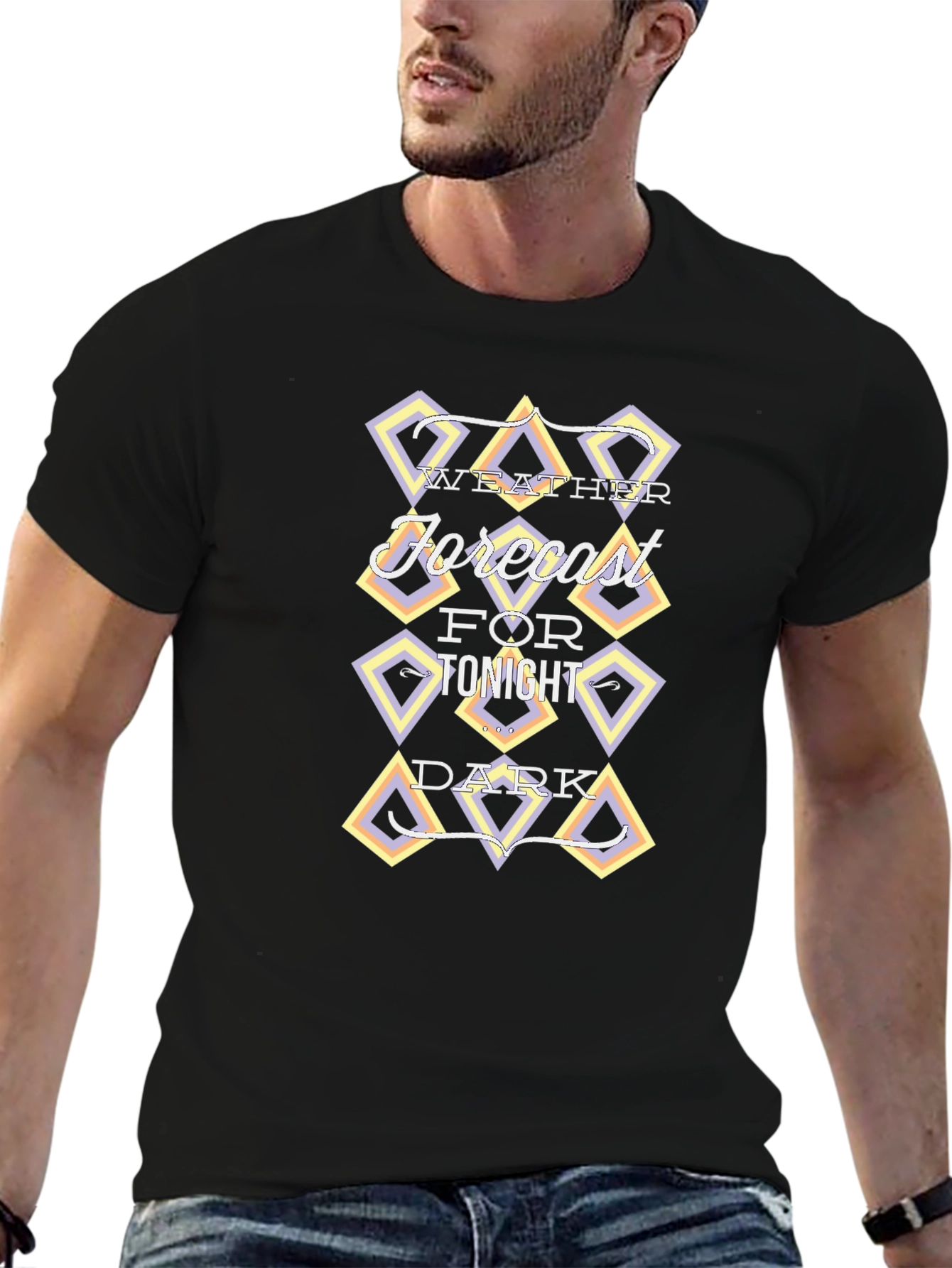 Weather Forecast Dark Graphic T-Shirt
