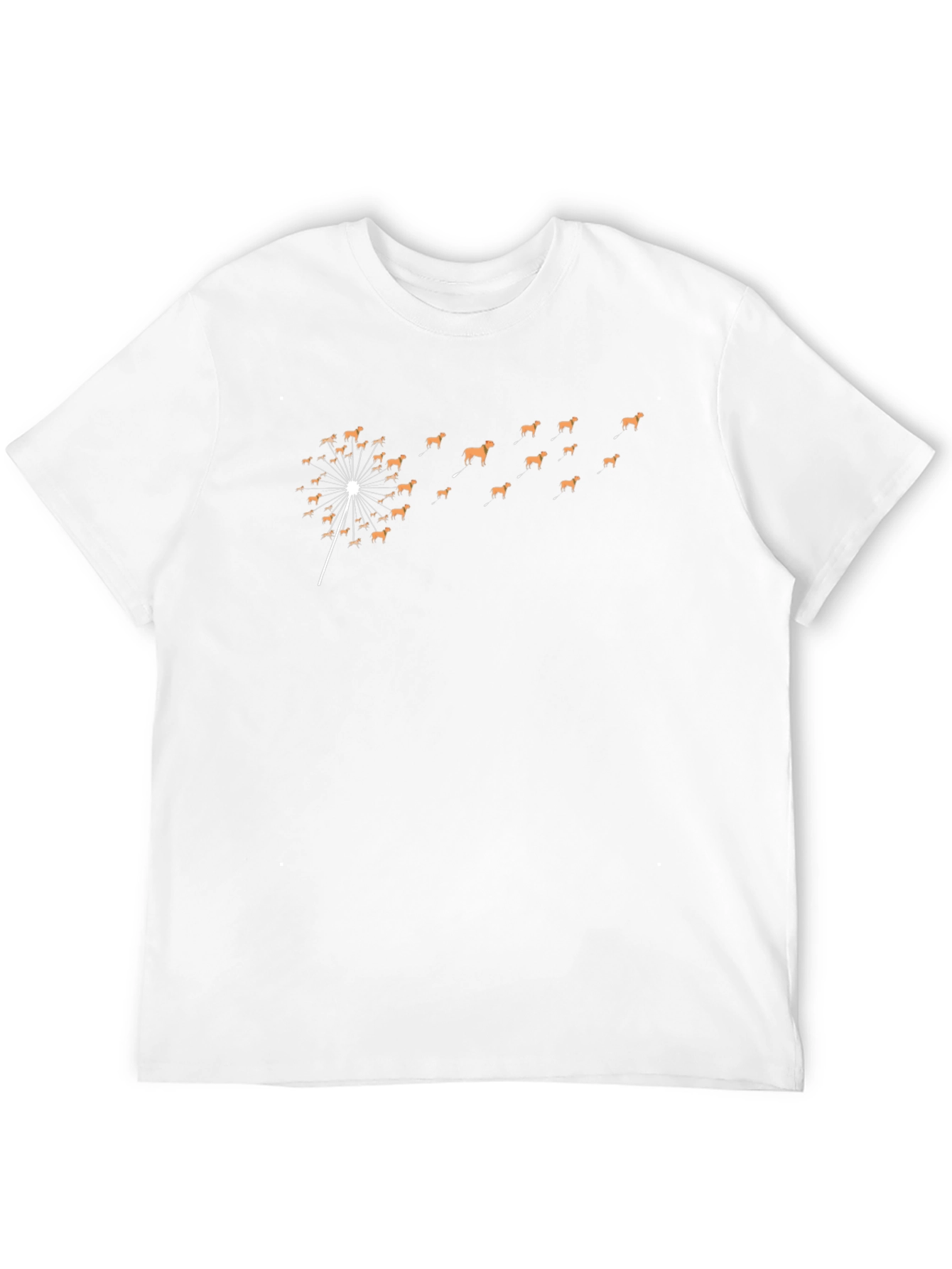 Dog Dandelion T-Shirt - Blowing Away in Style!