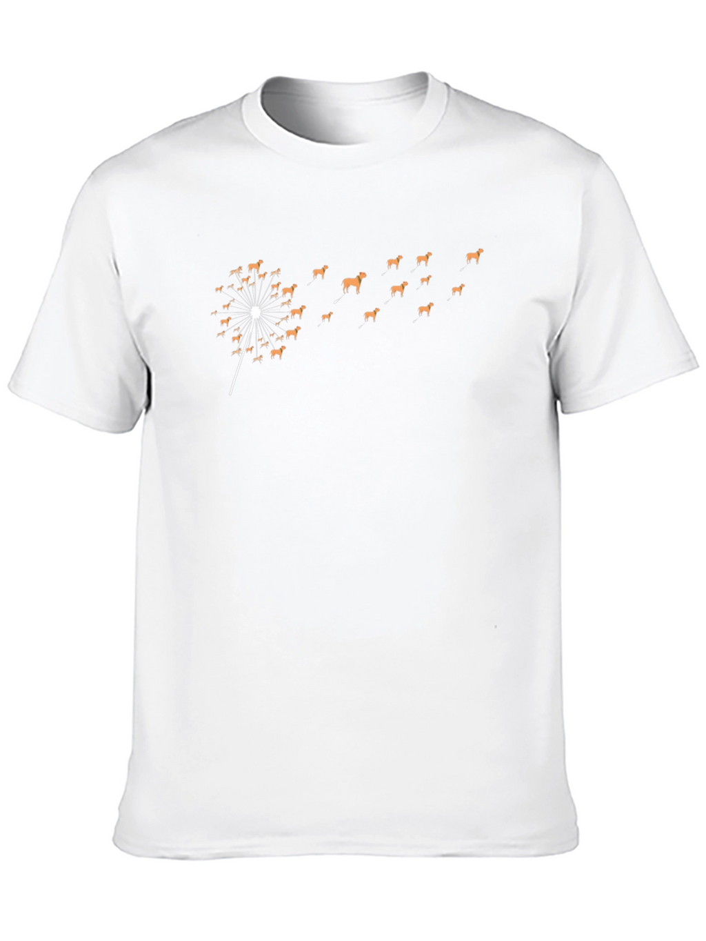 Dog Dandelion T-Shirt - Blowing Away in Style!