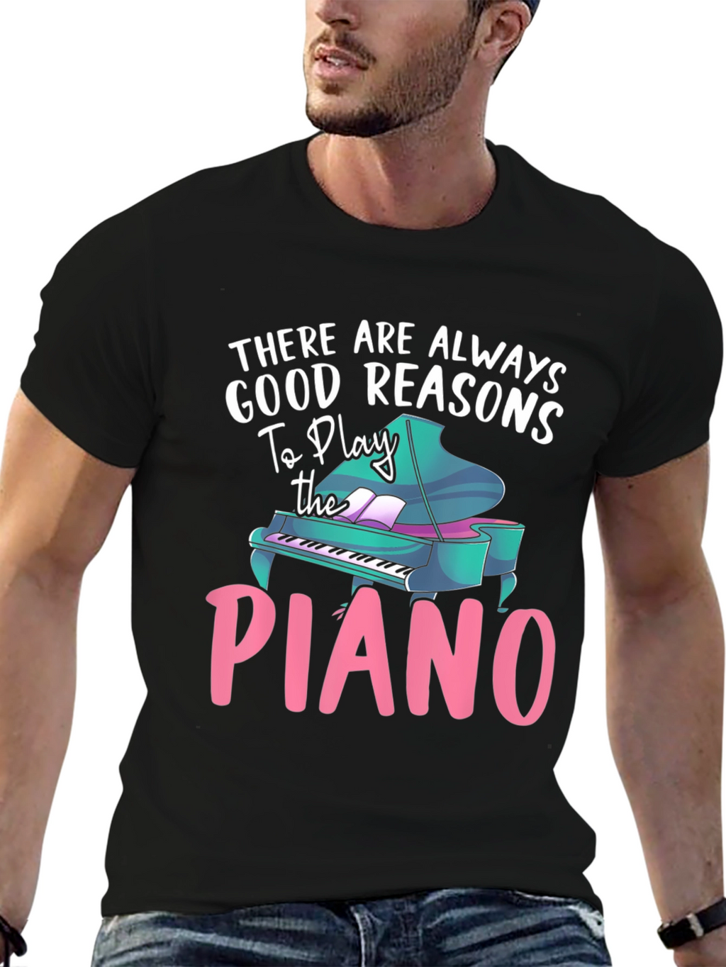 Piano Lover T-Shirt - Good Reasons To Play