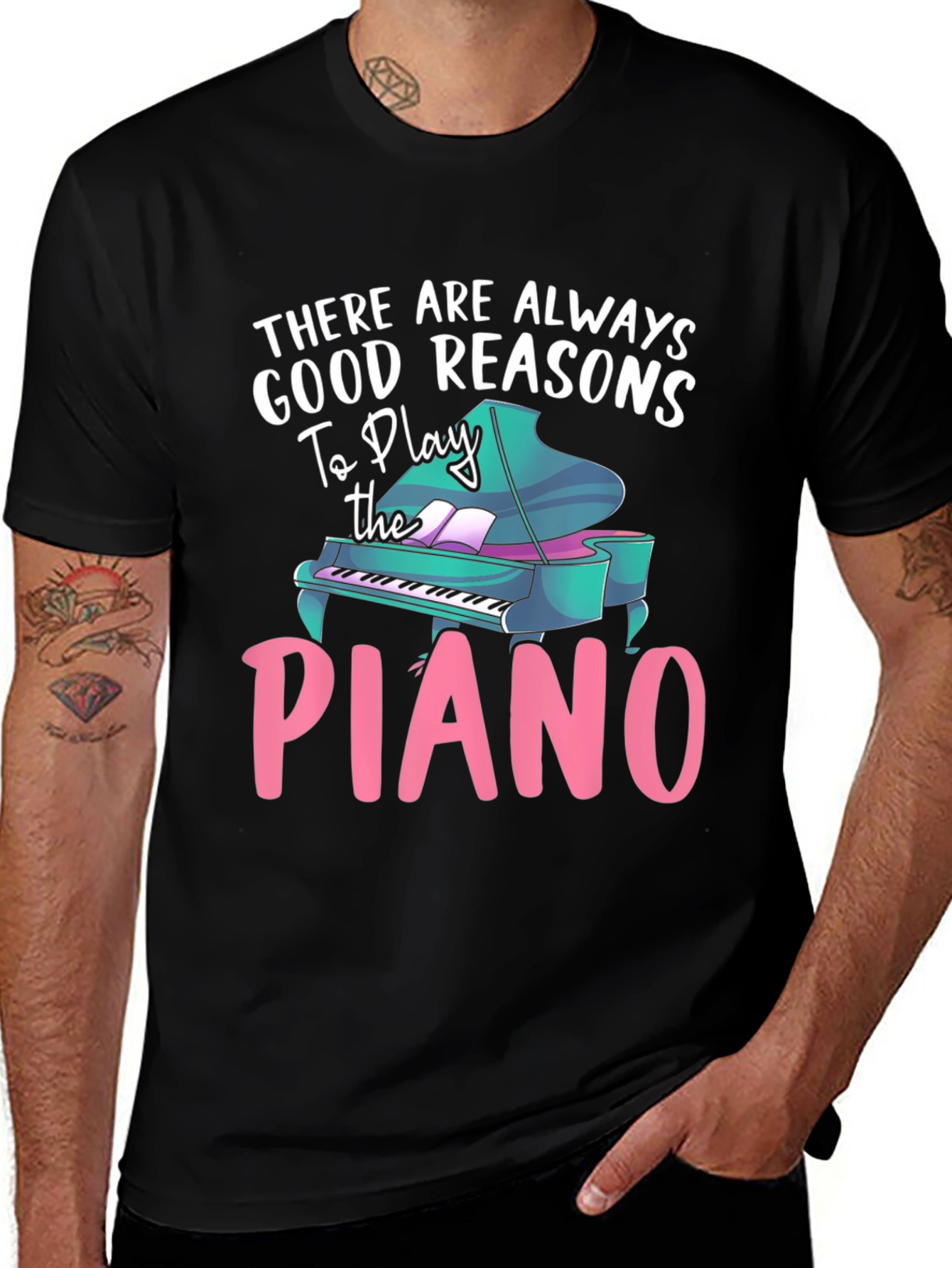 Piano Lover T-Shirt - Good Reasons To Play