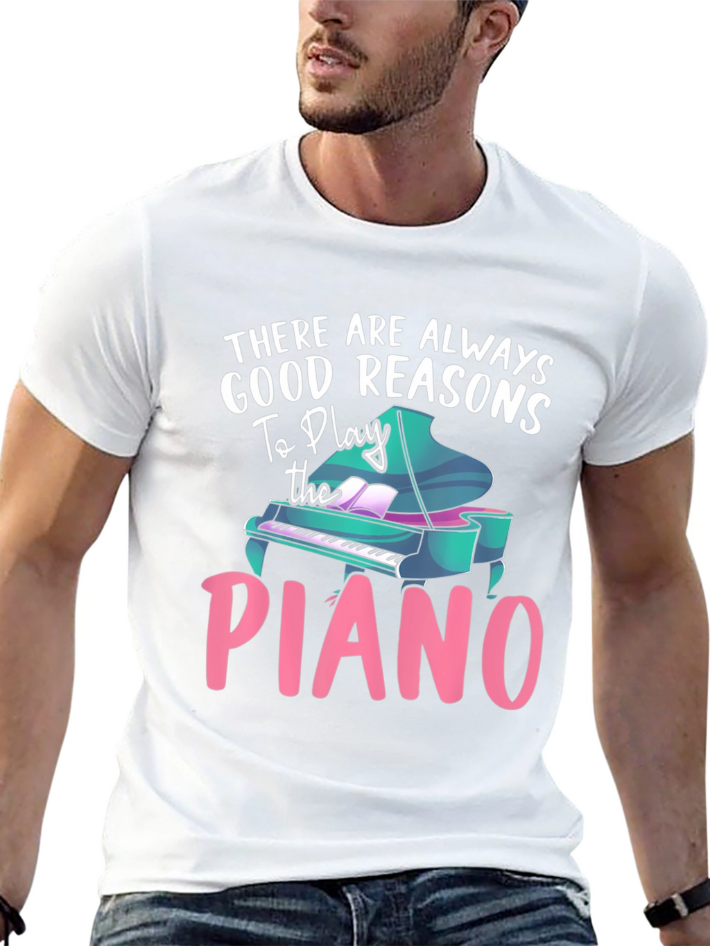 Piano Lover T-Shirt - Good Reasons To Play