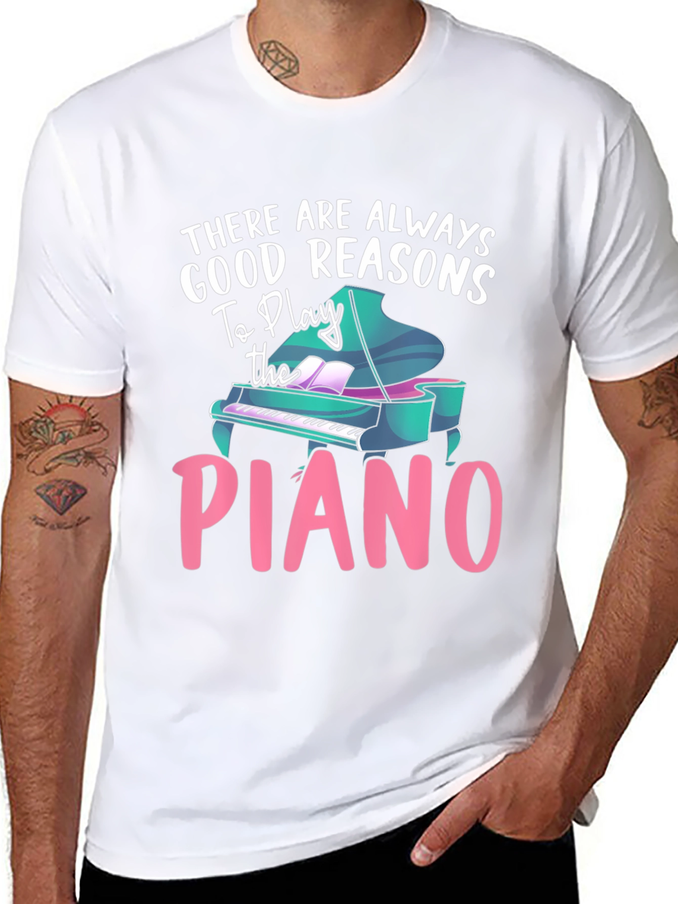 Piano Lover T-Shirt - Good Reasons To Play