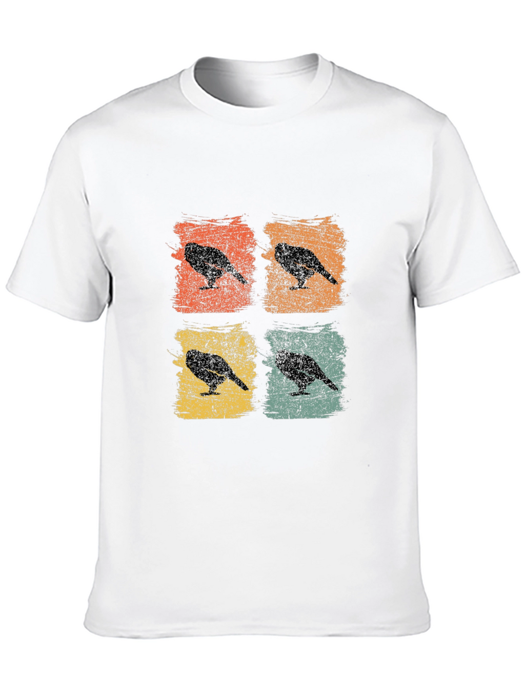 Retro Crow Pop Art T-Shirt