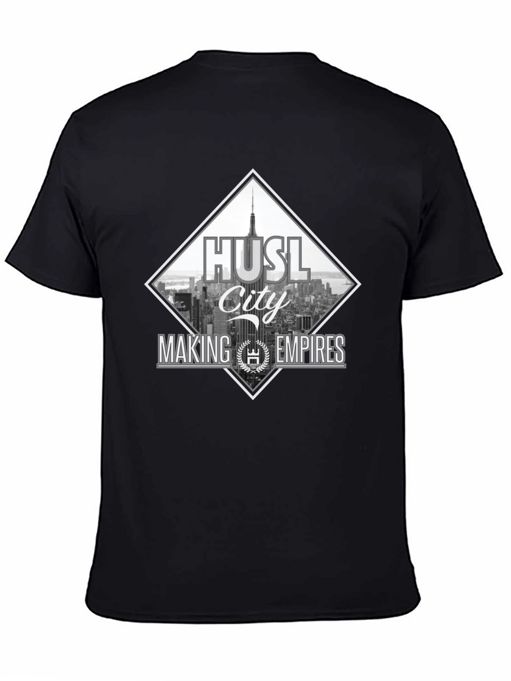 Hustl City Empire Black T-Shirt