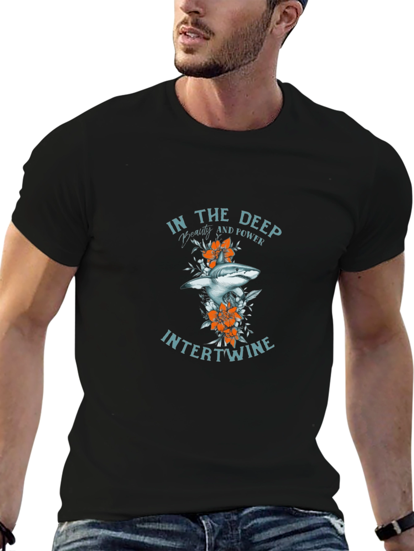 Shark Graphic Tee - In The Deep Intertwine