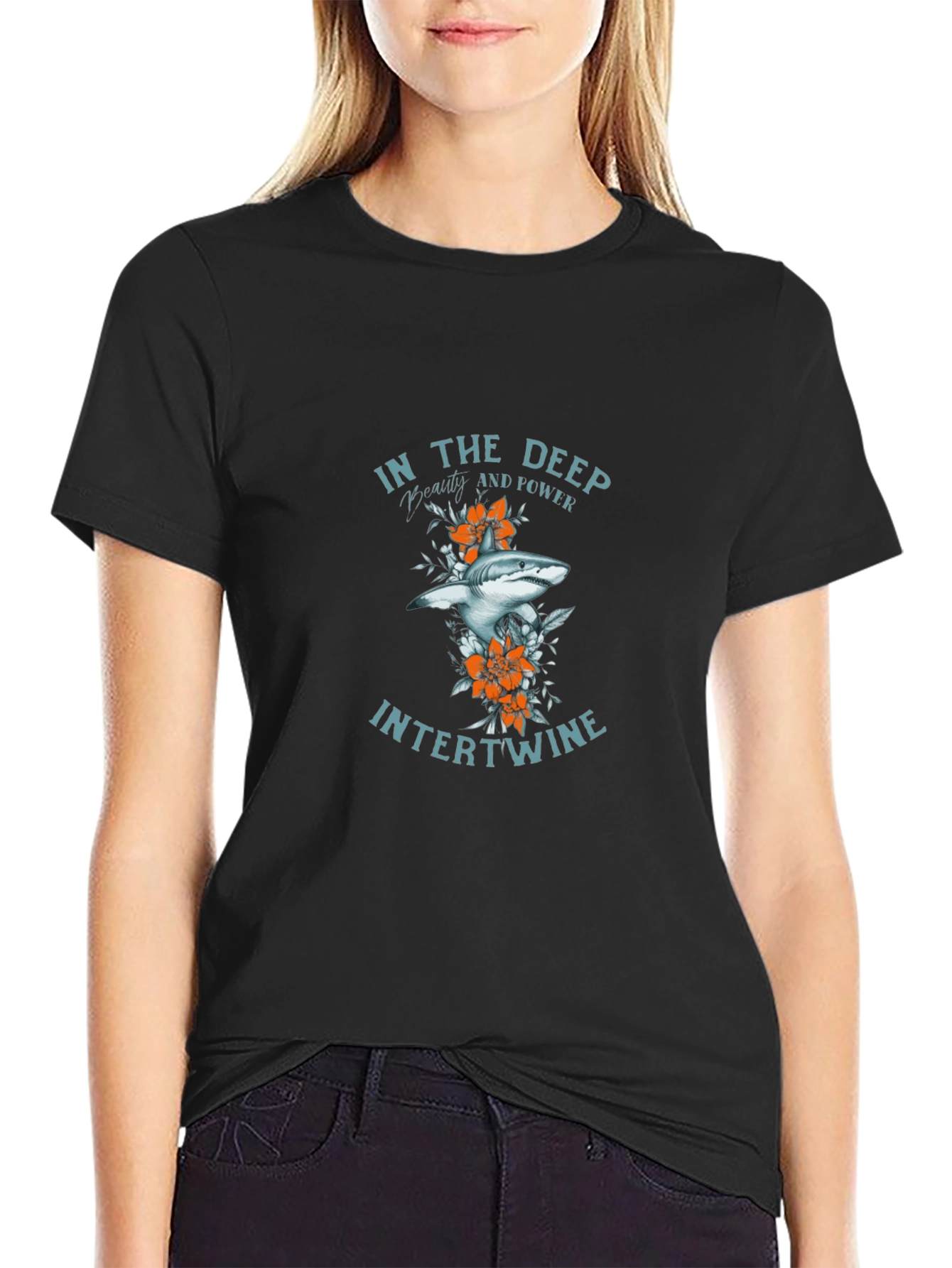 Shark Graphic Tee - In The Deep Intertwine