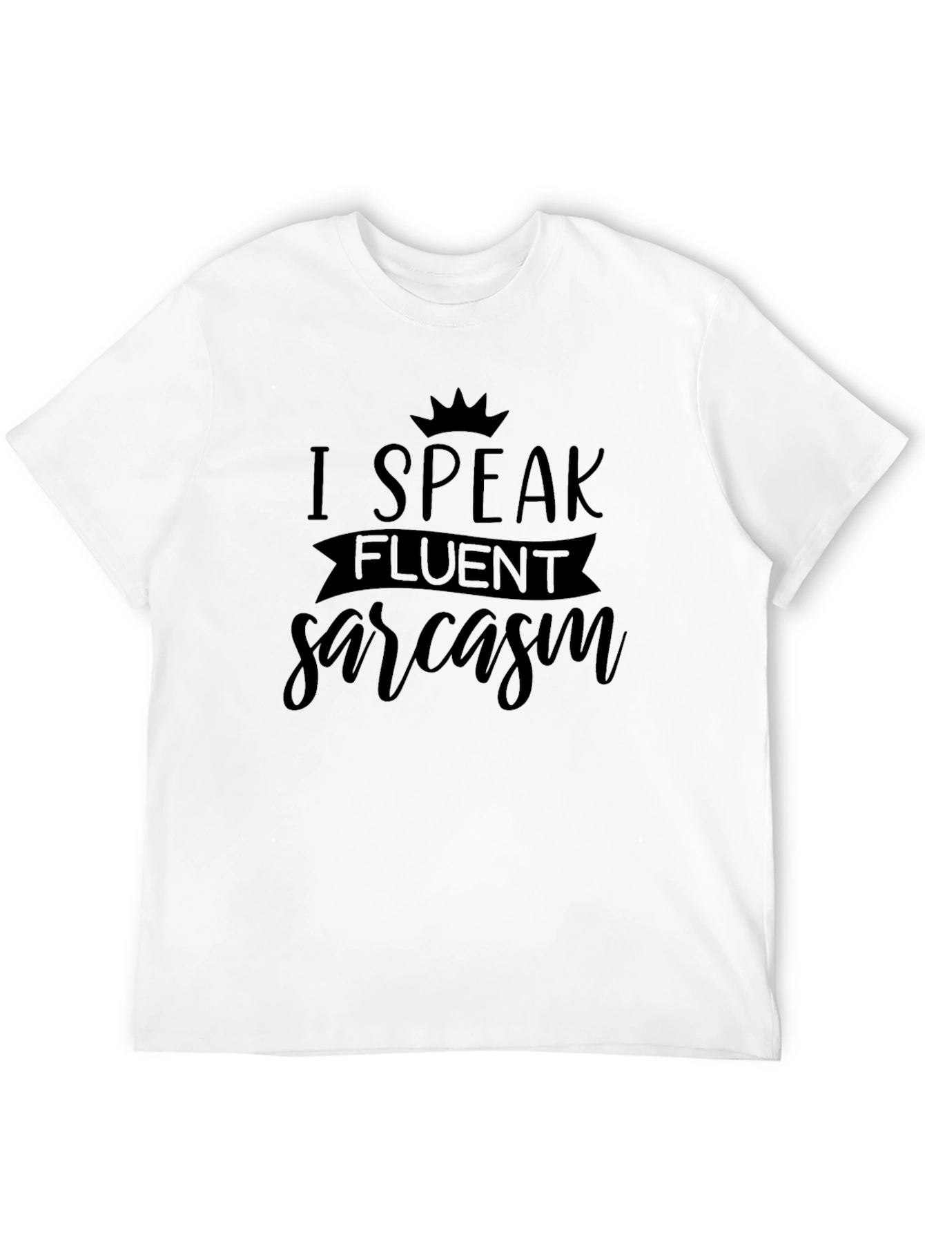 Fluent Sarcasm Graphic Tee - Mens Black T-Shirt