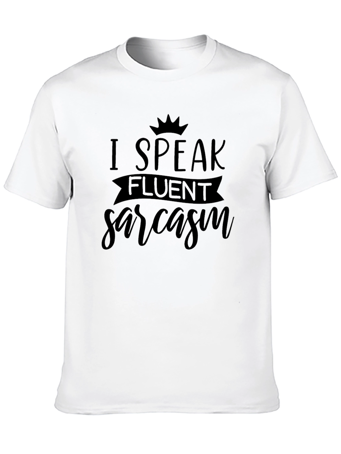 Fluent Sarcasm Graphic Tee - Mens Black T-Shirt