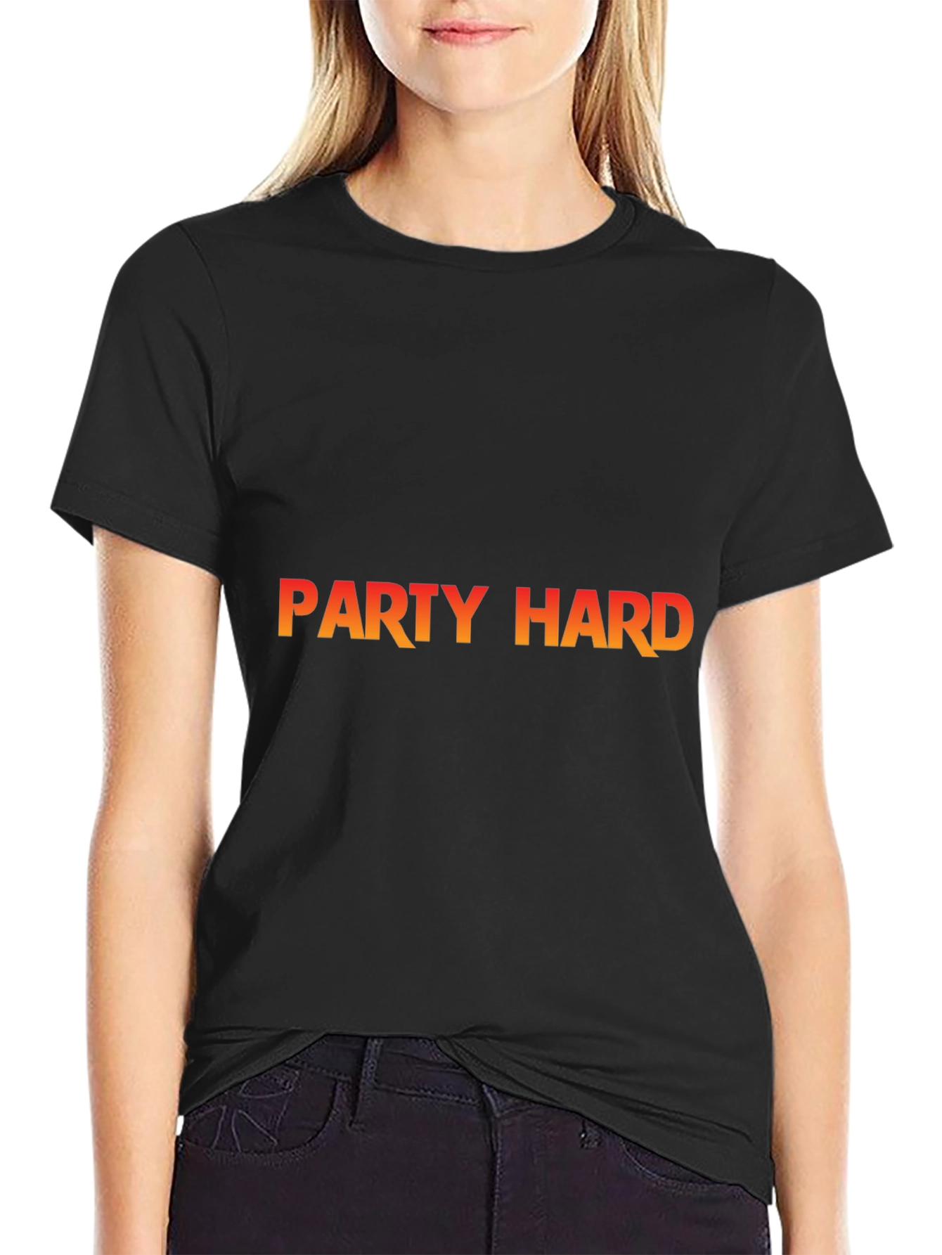 Party Hard Black T-Shirt - Casual Cool Style