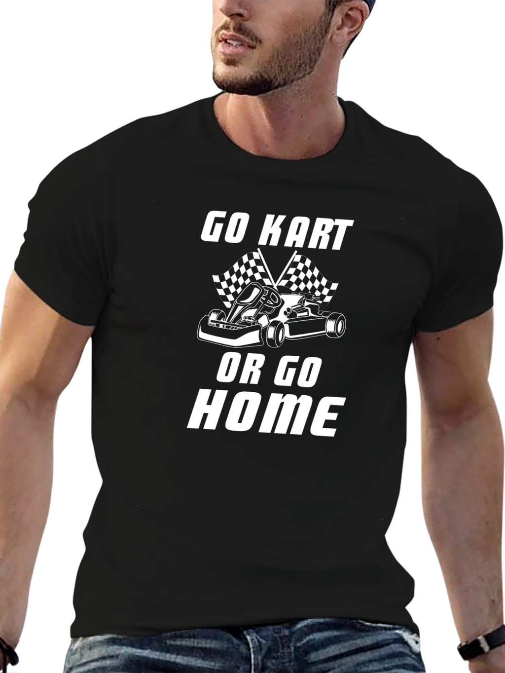 Go Kart or Go Home Black T-Shirt