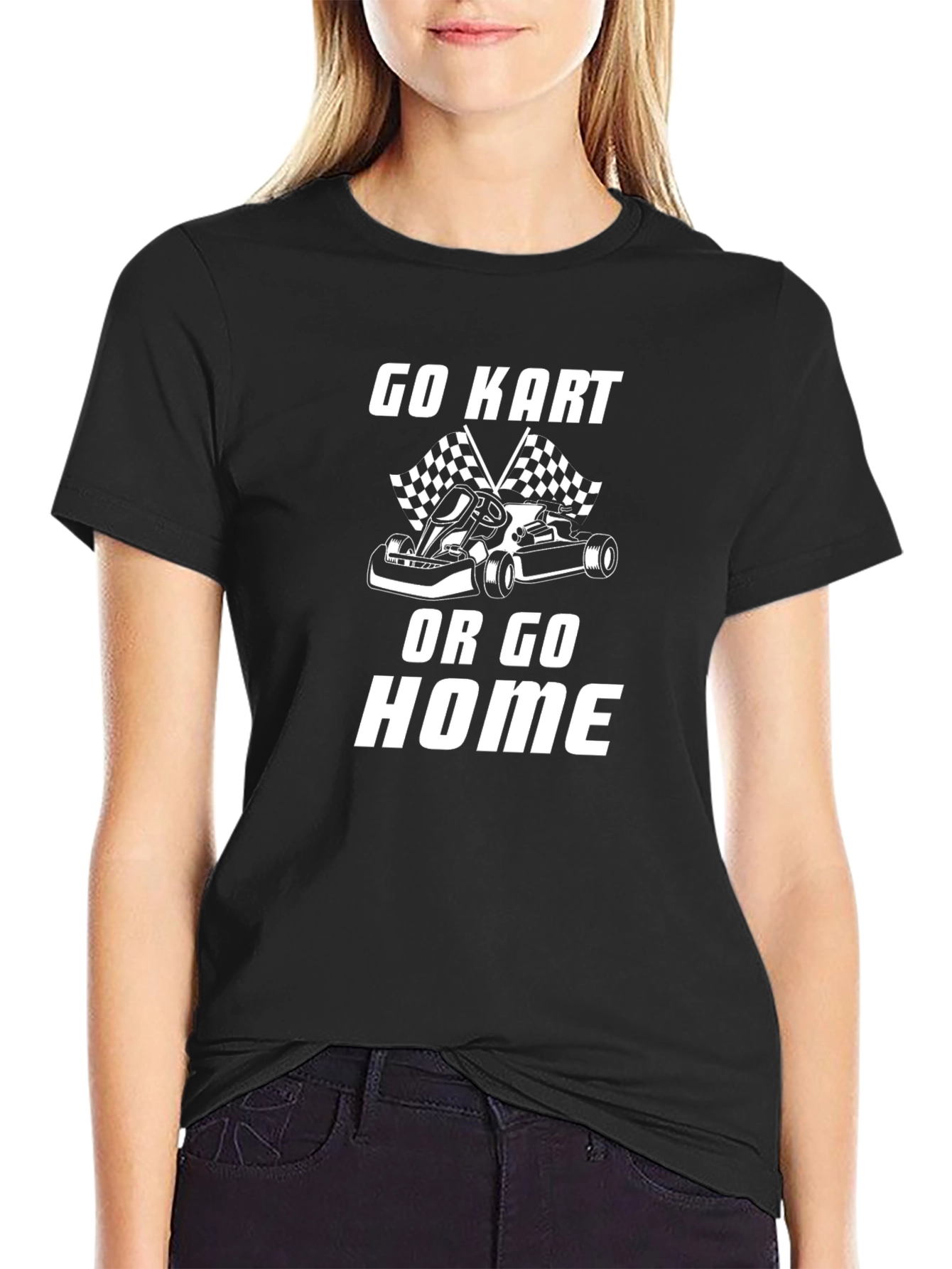 Go Kart or Go Home Black T-Shirt