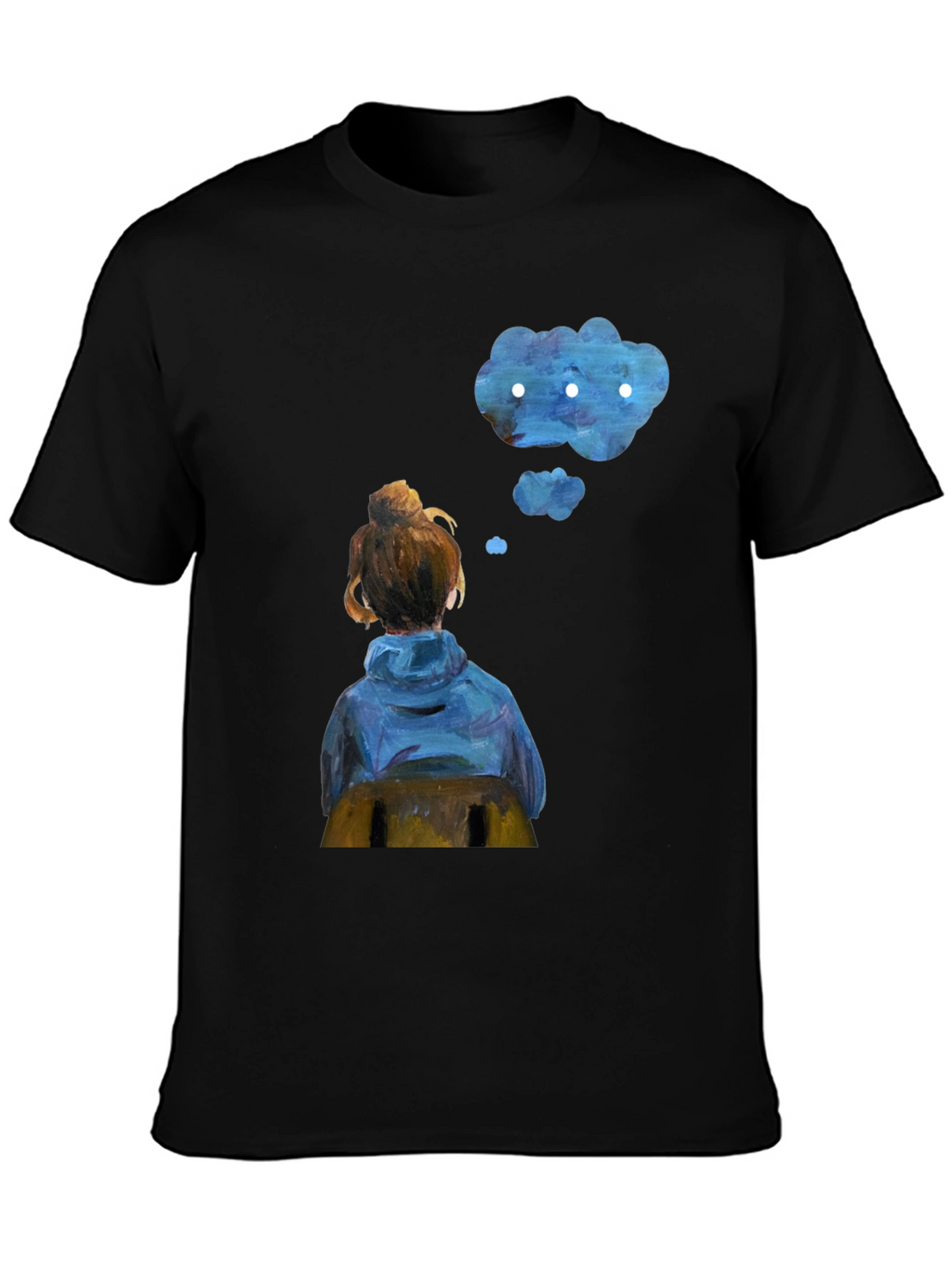 Contemplative Cloud T-Shirt - Artistic Dreamer Tee
