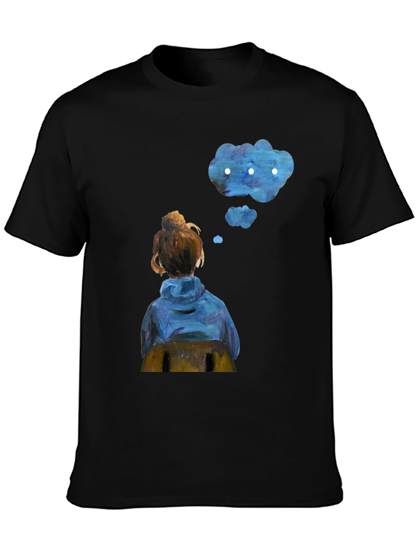 Contemplative Cloud T-Shirt - Artistic Dreamer Tee