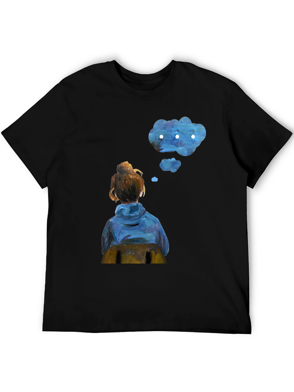 Contemplative Cloud T-Shirt - Artistic Dreamer Tee