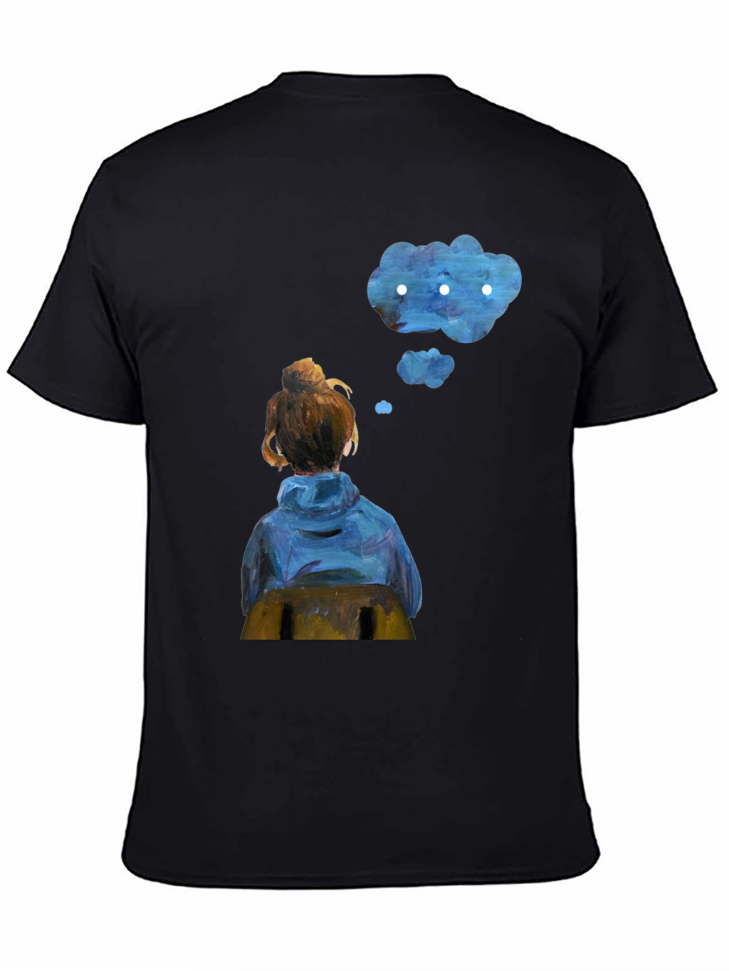 Contemplative Cloud T-Shirt - Artistic Dreamer Tee