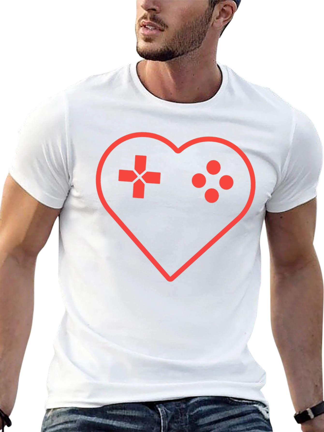 Gamer Heartbeat T-Shirt - Gaming Love Tee