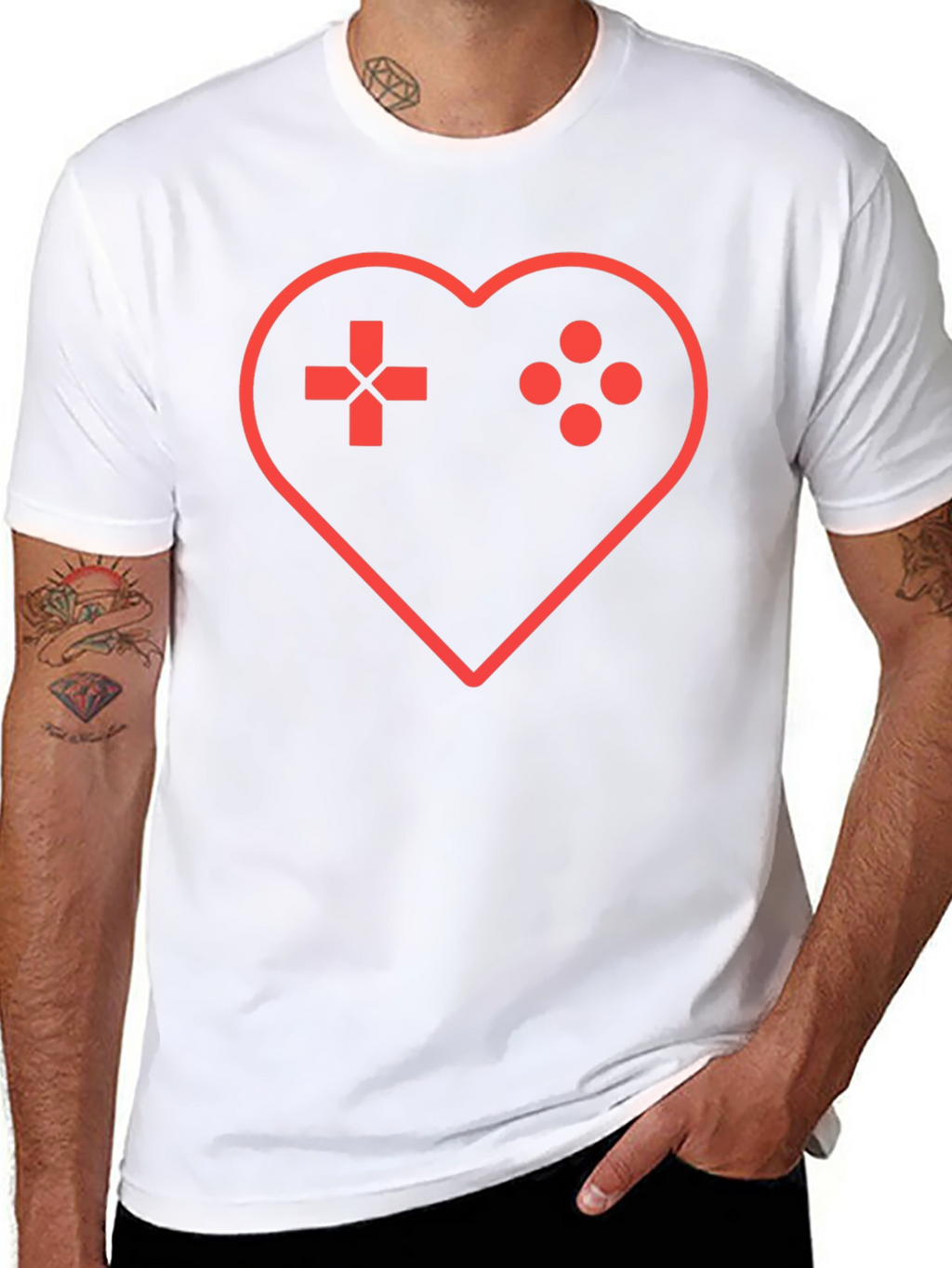 Gamer Heartbeat T-Shirt - Gaming Love Tee