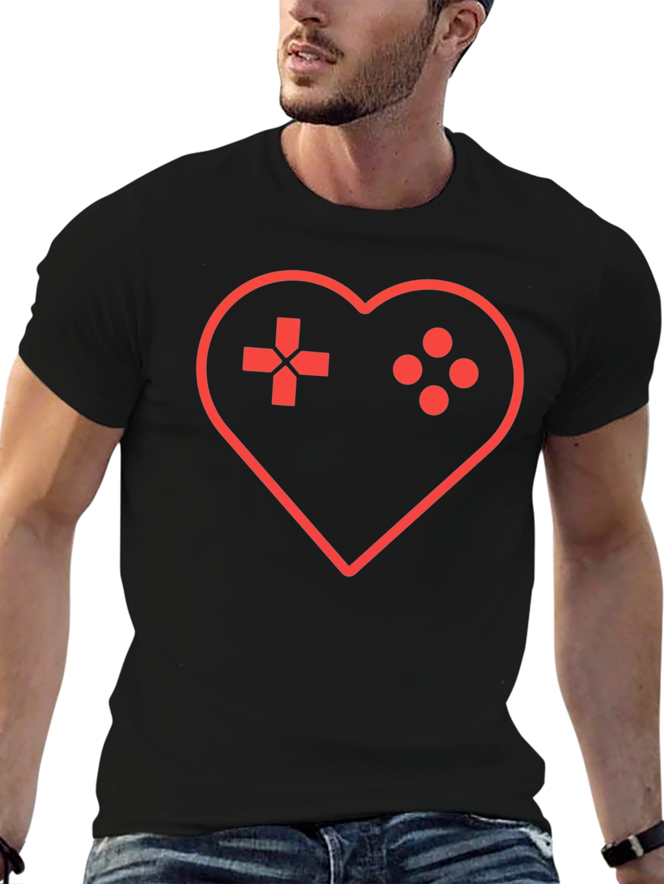 Gamer Heartbeat T-Shirt - Gaming Love Tee