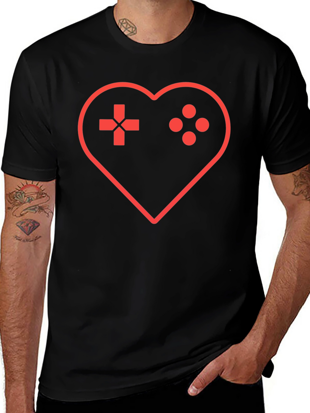 Gamer Heartbeat T-Shirt - Gaming Love Tee