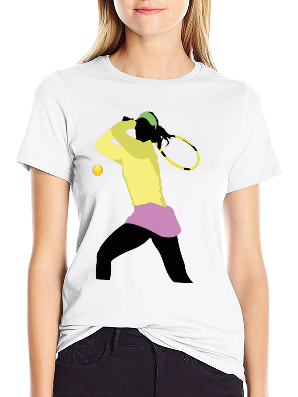 Tennis Player Graphic T-Shirt