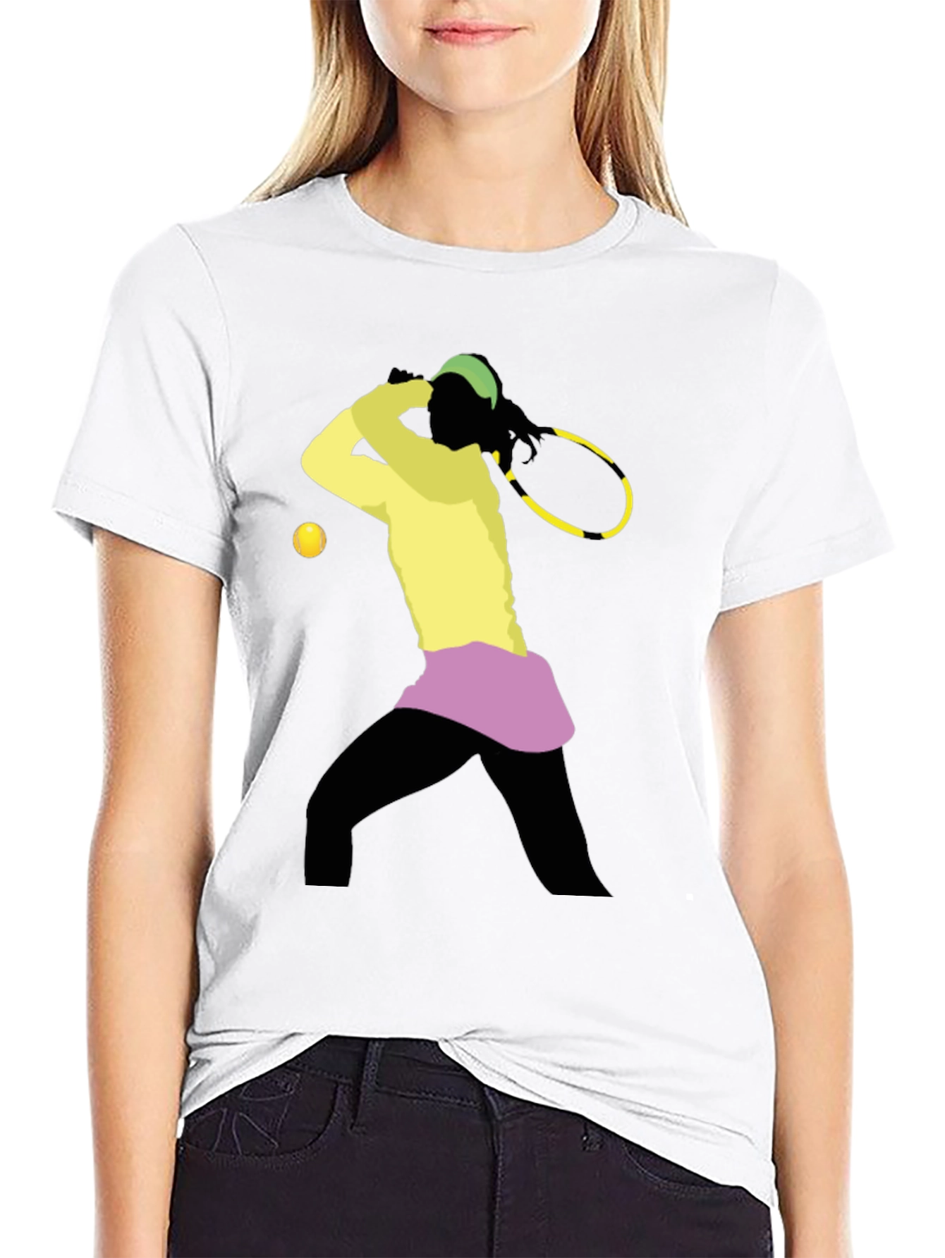 Tennis Player Graphic T-Shirt