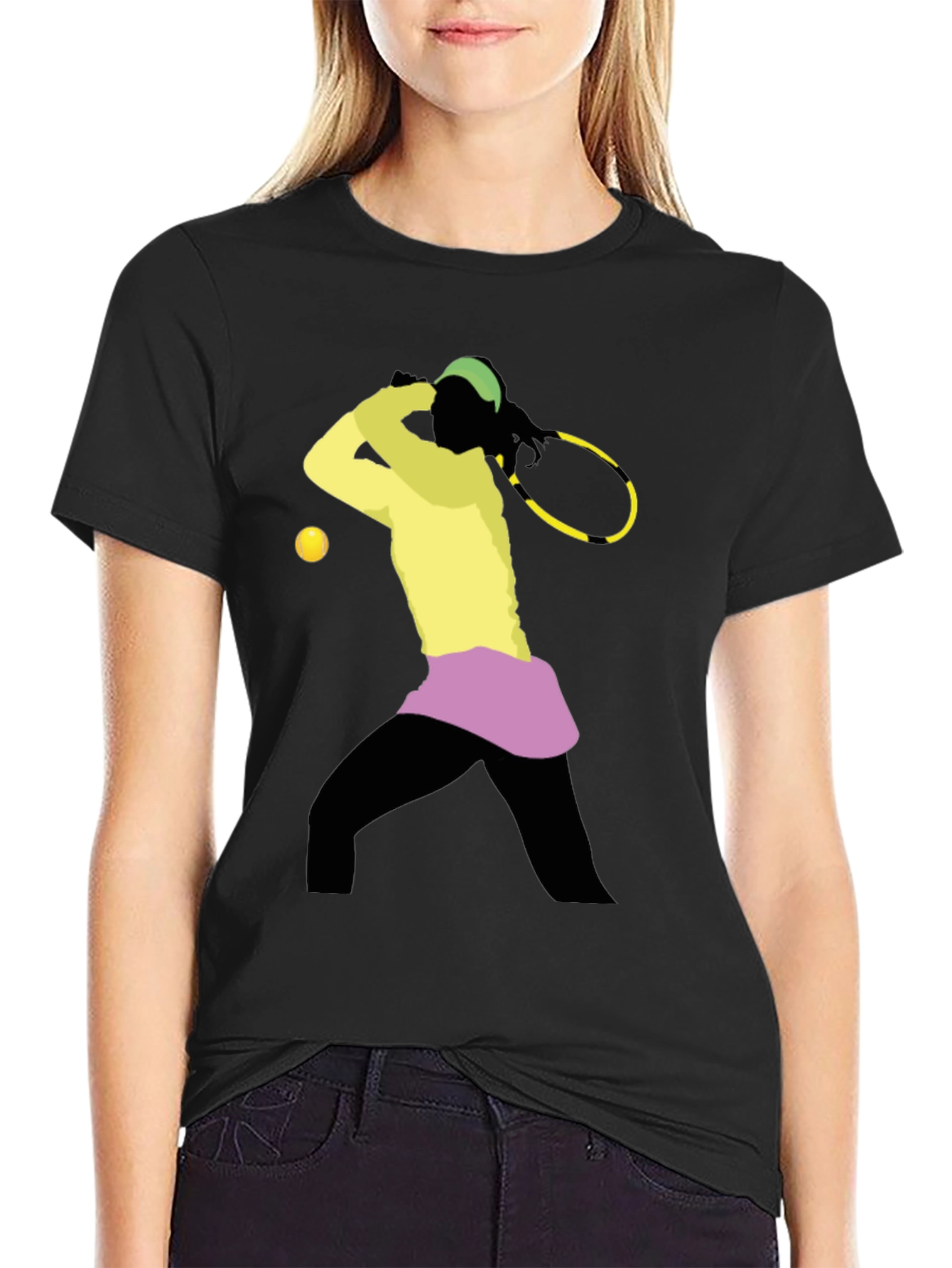 Tennis Player Graphic T-Shirt