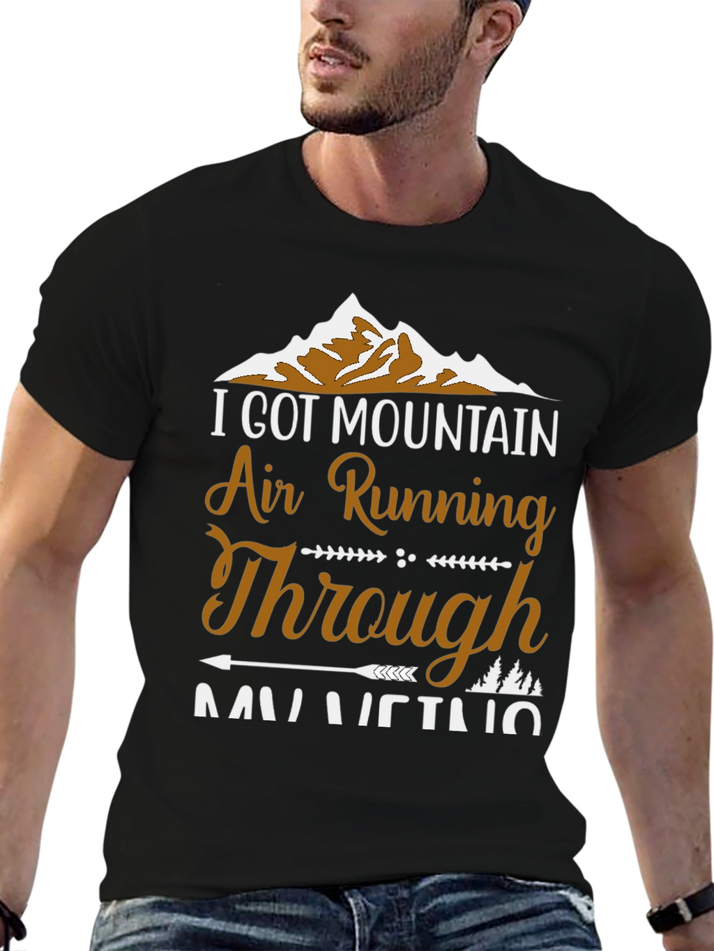 Mountain Air Running Graphic T-Shirt