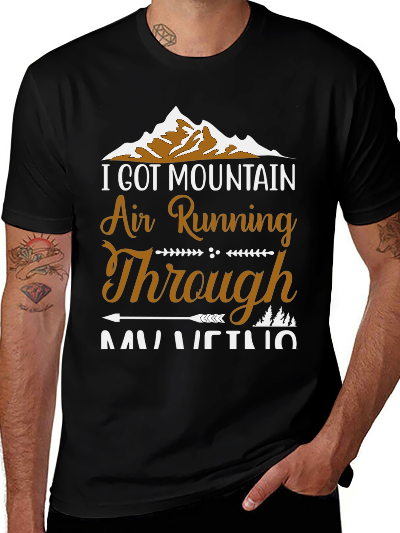 Mountain Air Running Graphic T-Shirt