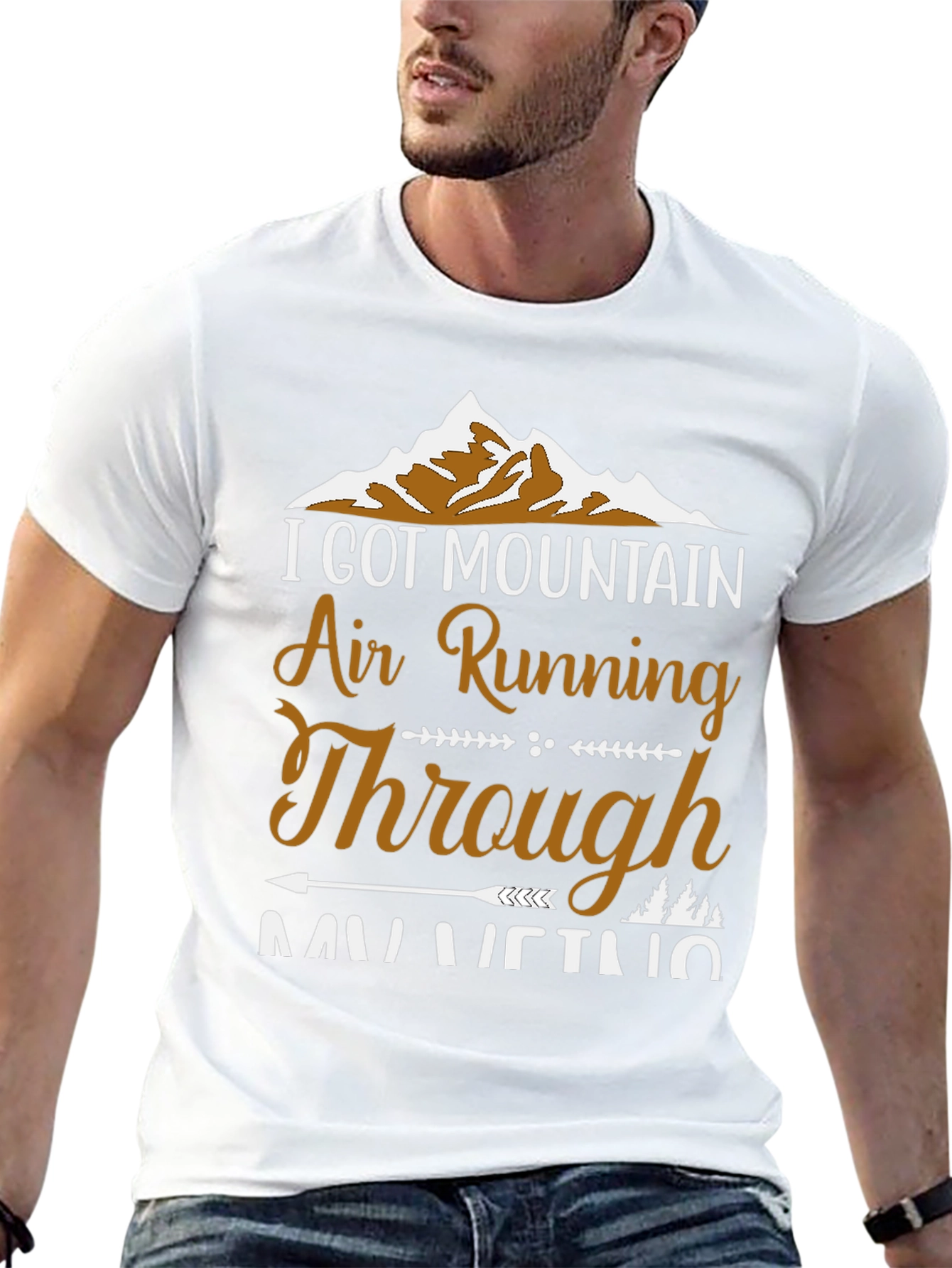 Mountain Air Running Graphic T-Shirt