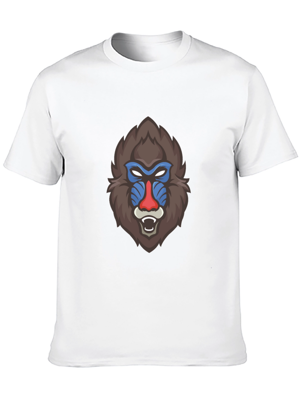 Bold Mandrill Graphic Tee - Black Cotton Blend