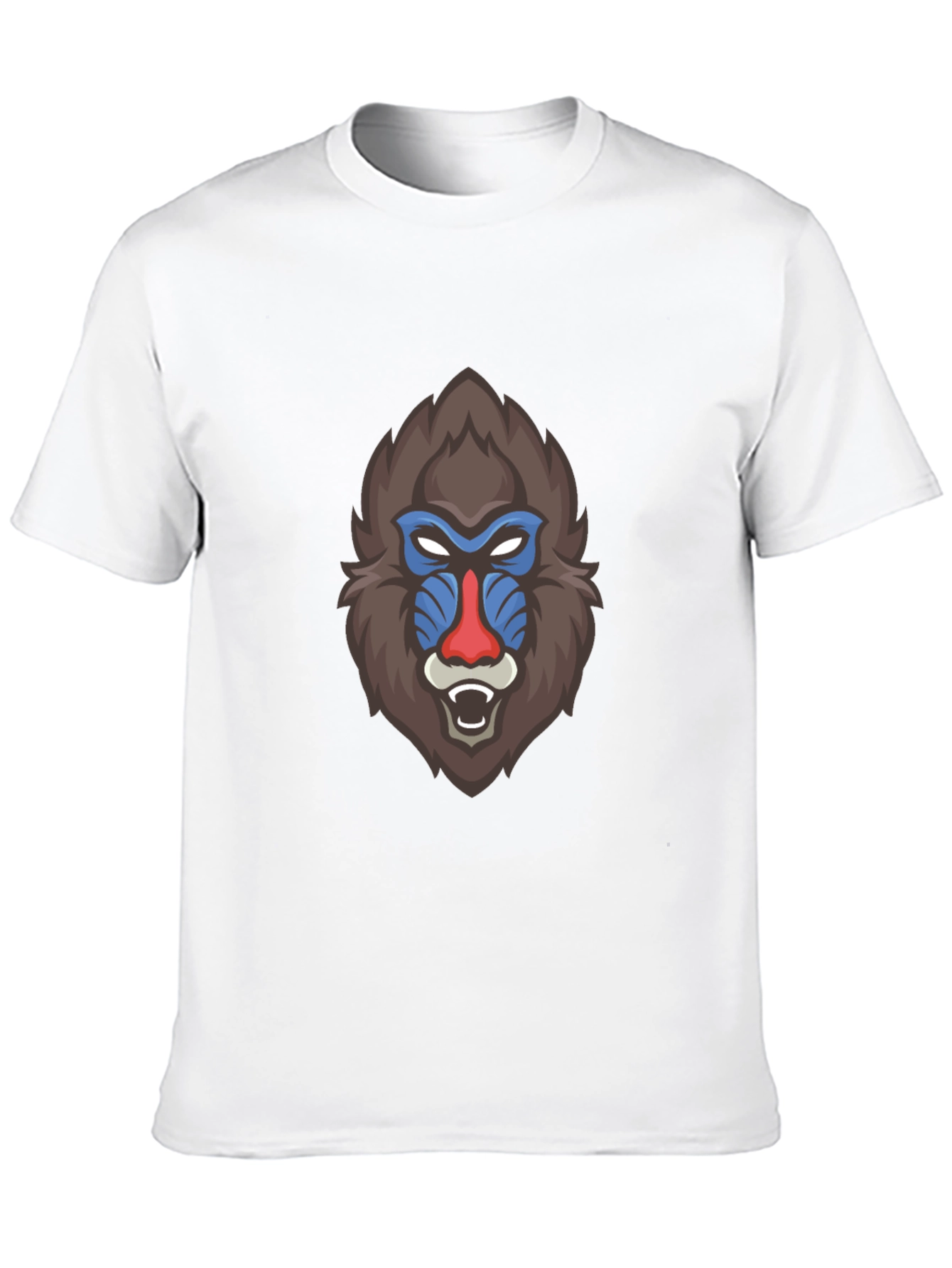 Bold Mandrill Graphic Tee - Black Cotton Blend