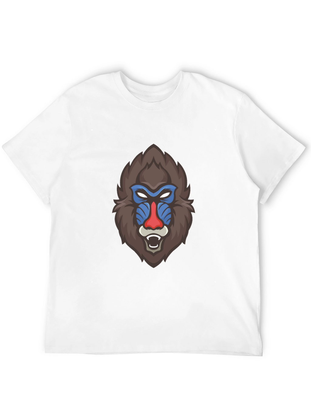 Bold Mandrill Graphic Tee - Black Cotton Blend