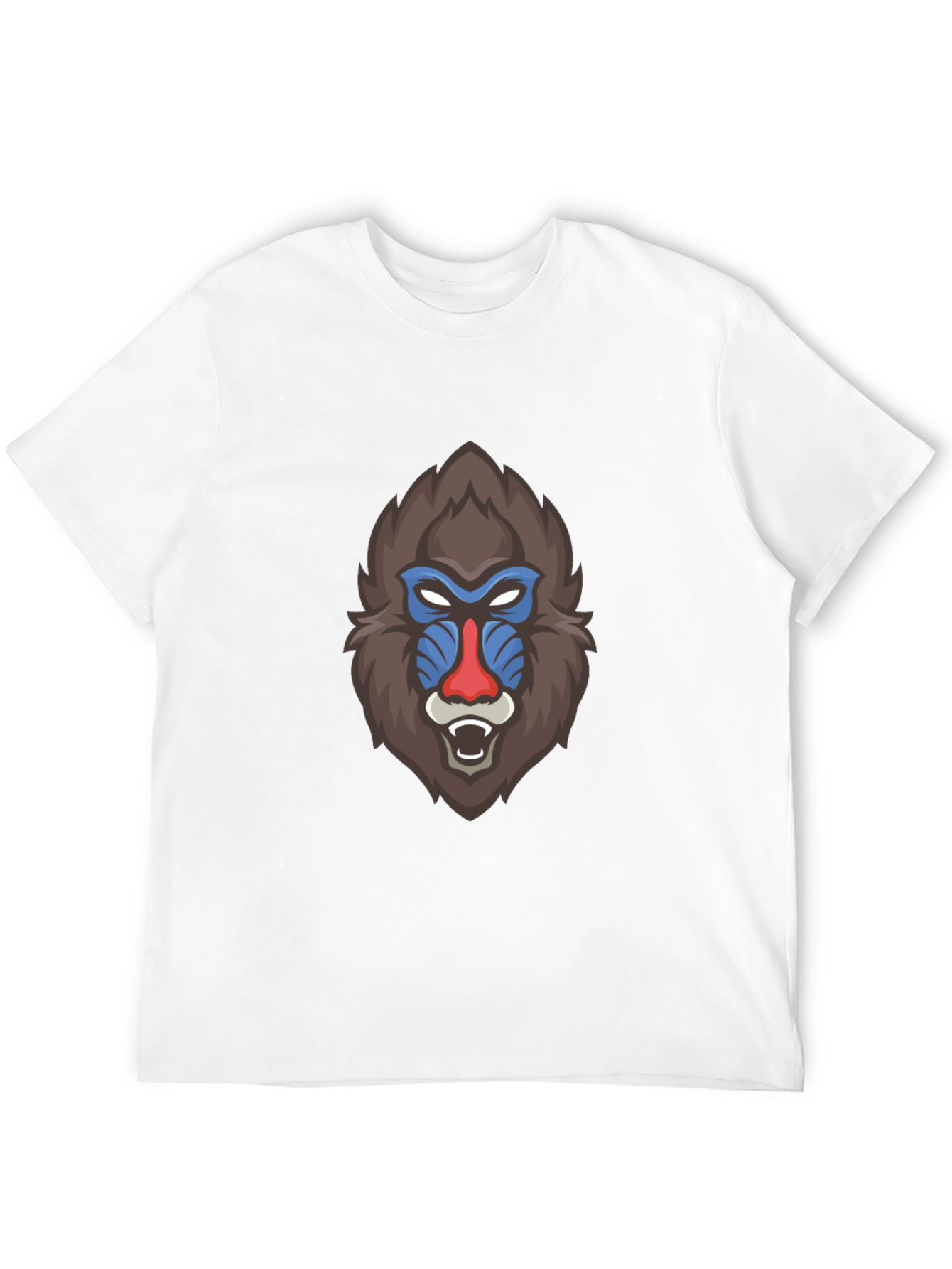 Bold Mandrill Graphic Tee - Black Cotton Blend
