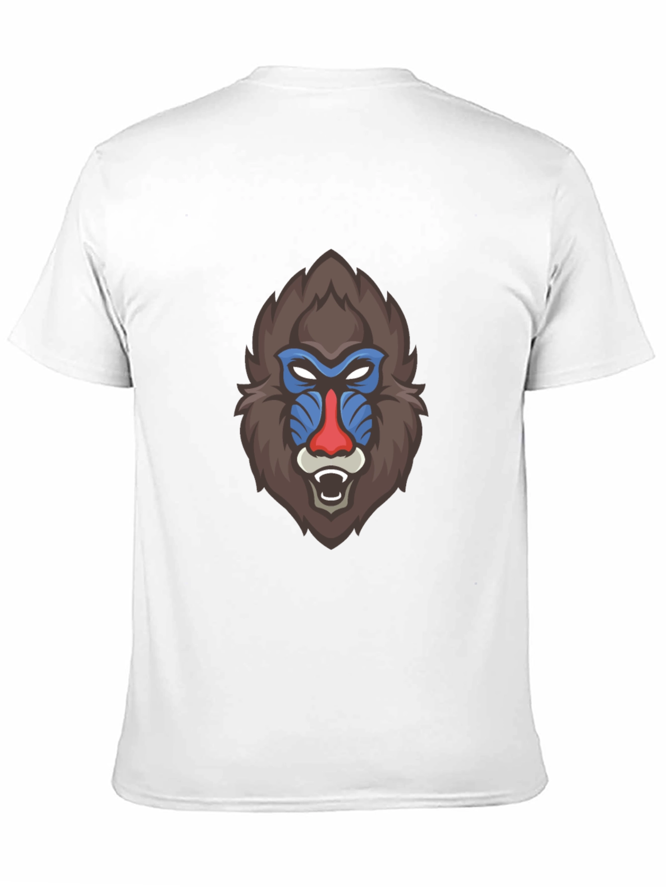 Bold Mandrill Graphic Tee - Black Cotton Blend
