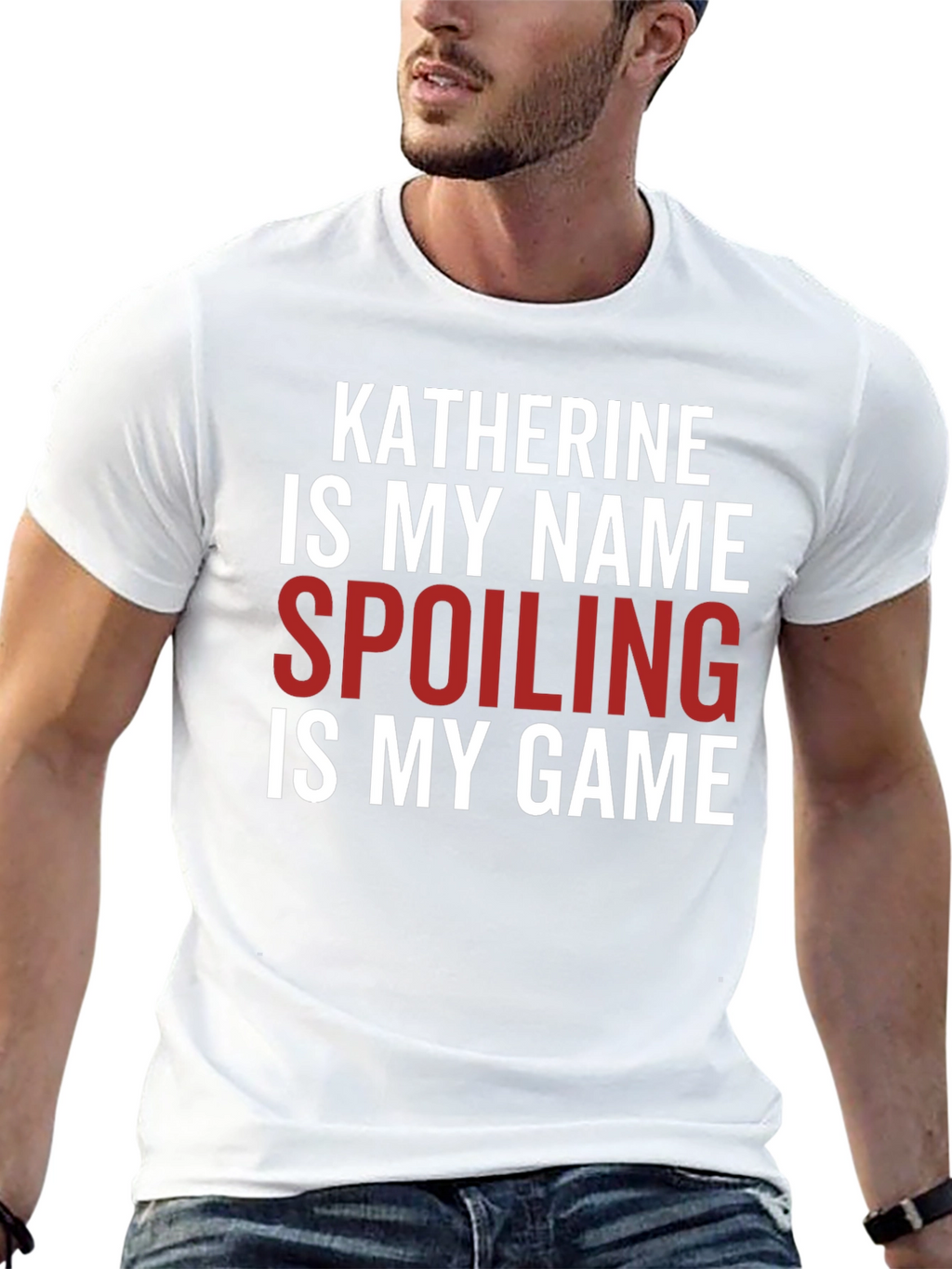 Katherine Spoiling is My Game Black T-Shirt
