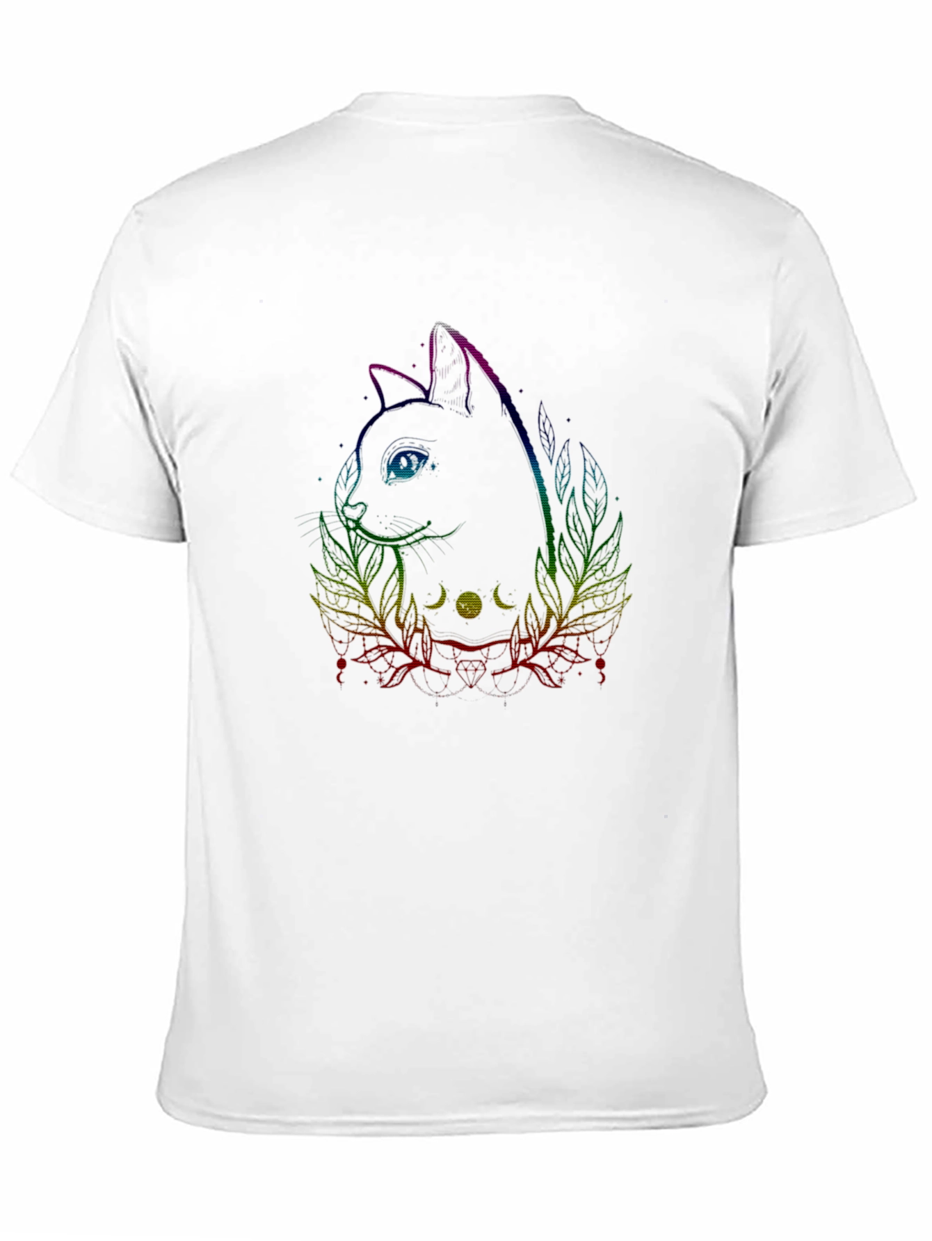 Mystic Cat Graphic Tee - Black
