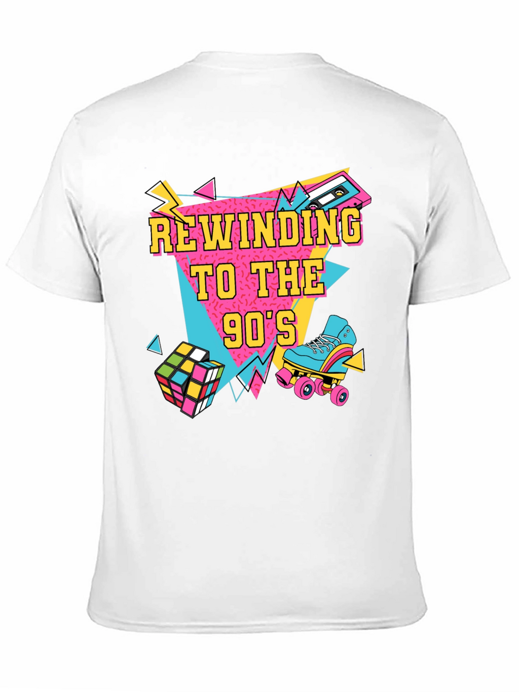 Rewinding to the 90s Black T-Shirt