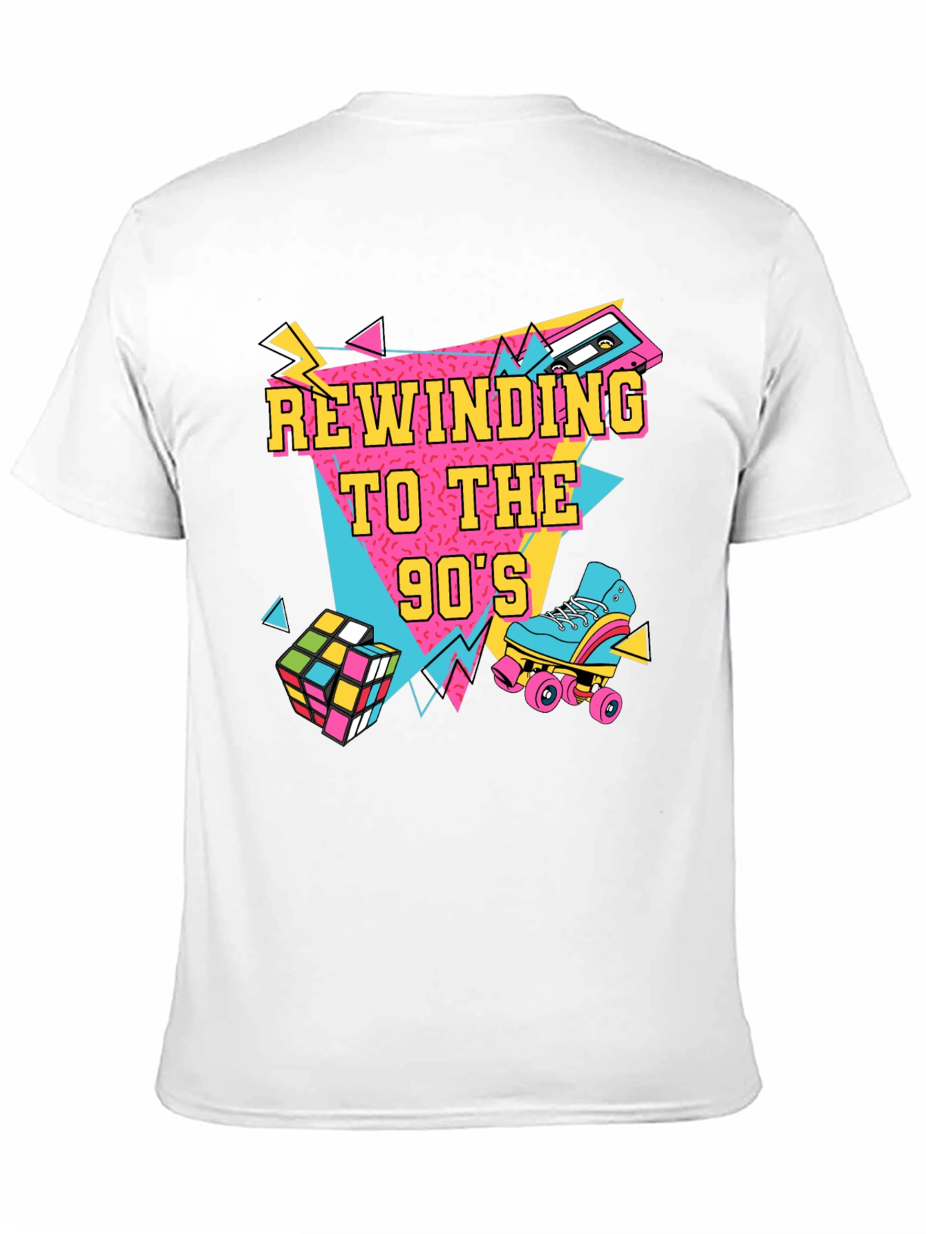 Rewinding to the 90s Black T-Shirt