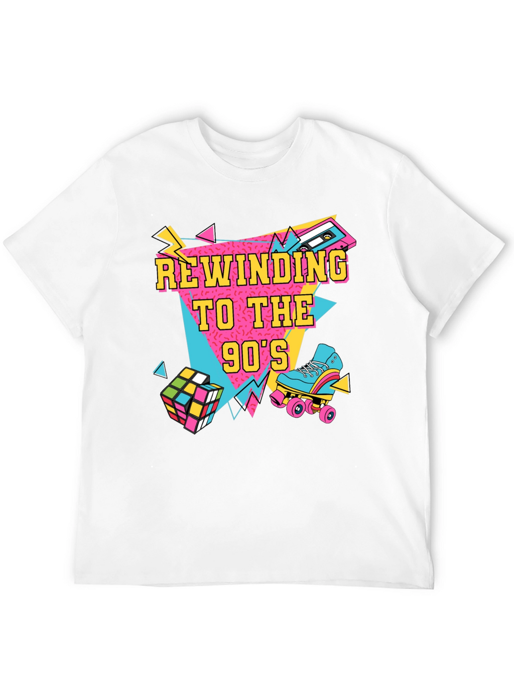 Rewinding to the 90s Black T-Shirt
