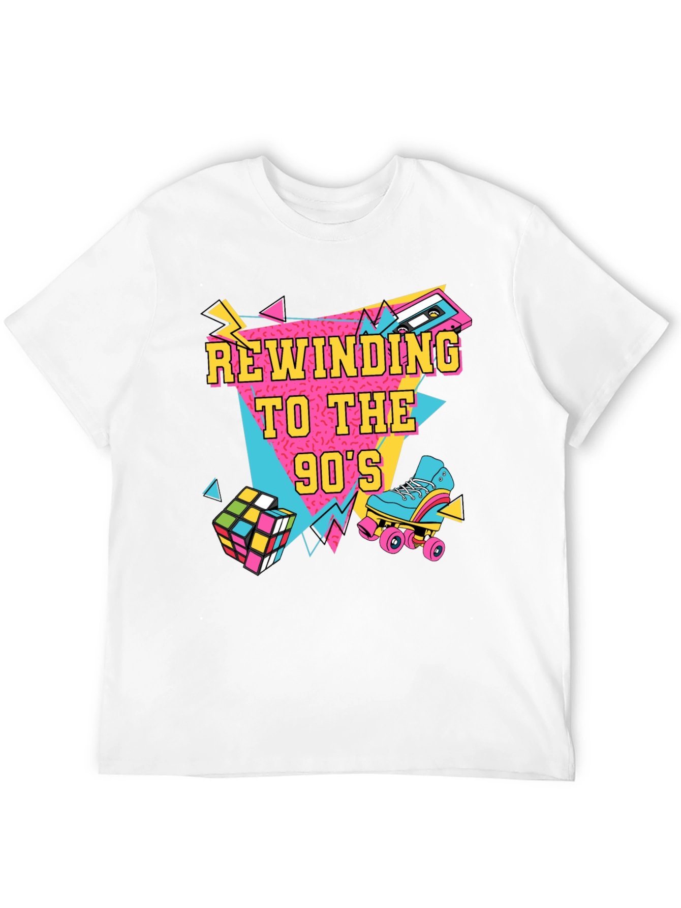 Rewinding to the 90s Black T-Shirt