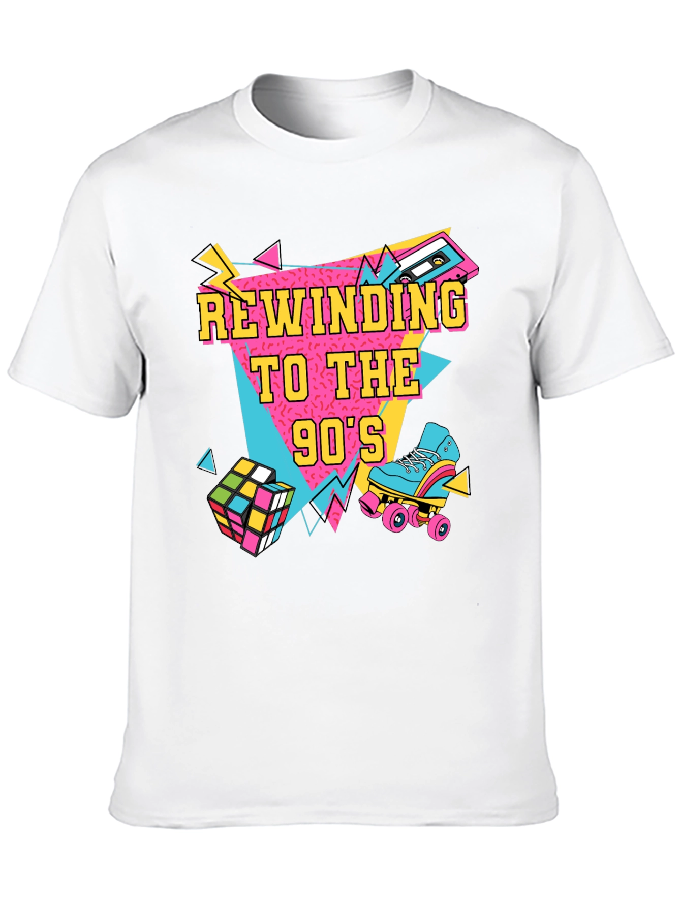 Rewinding to the 90s Black T-Shirt