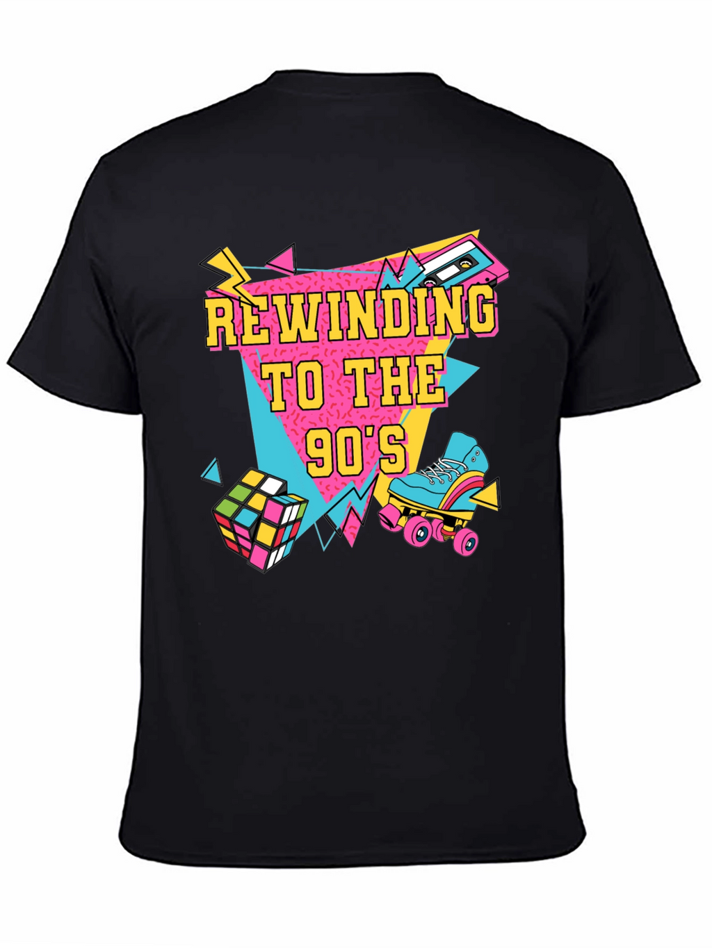 Rewinding to the 90s Black T-Shirt
