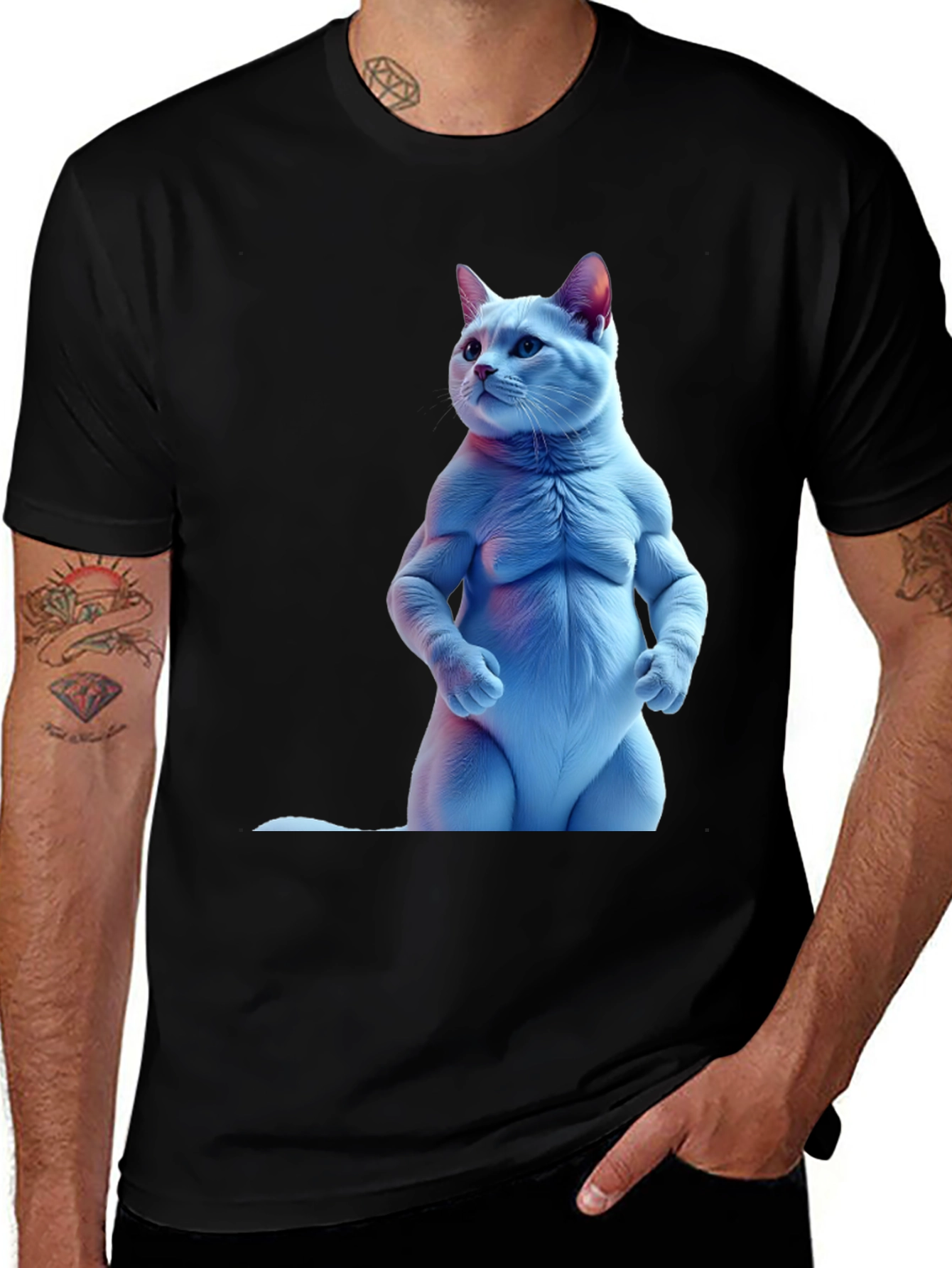 Buff Cat Black T-Shirt